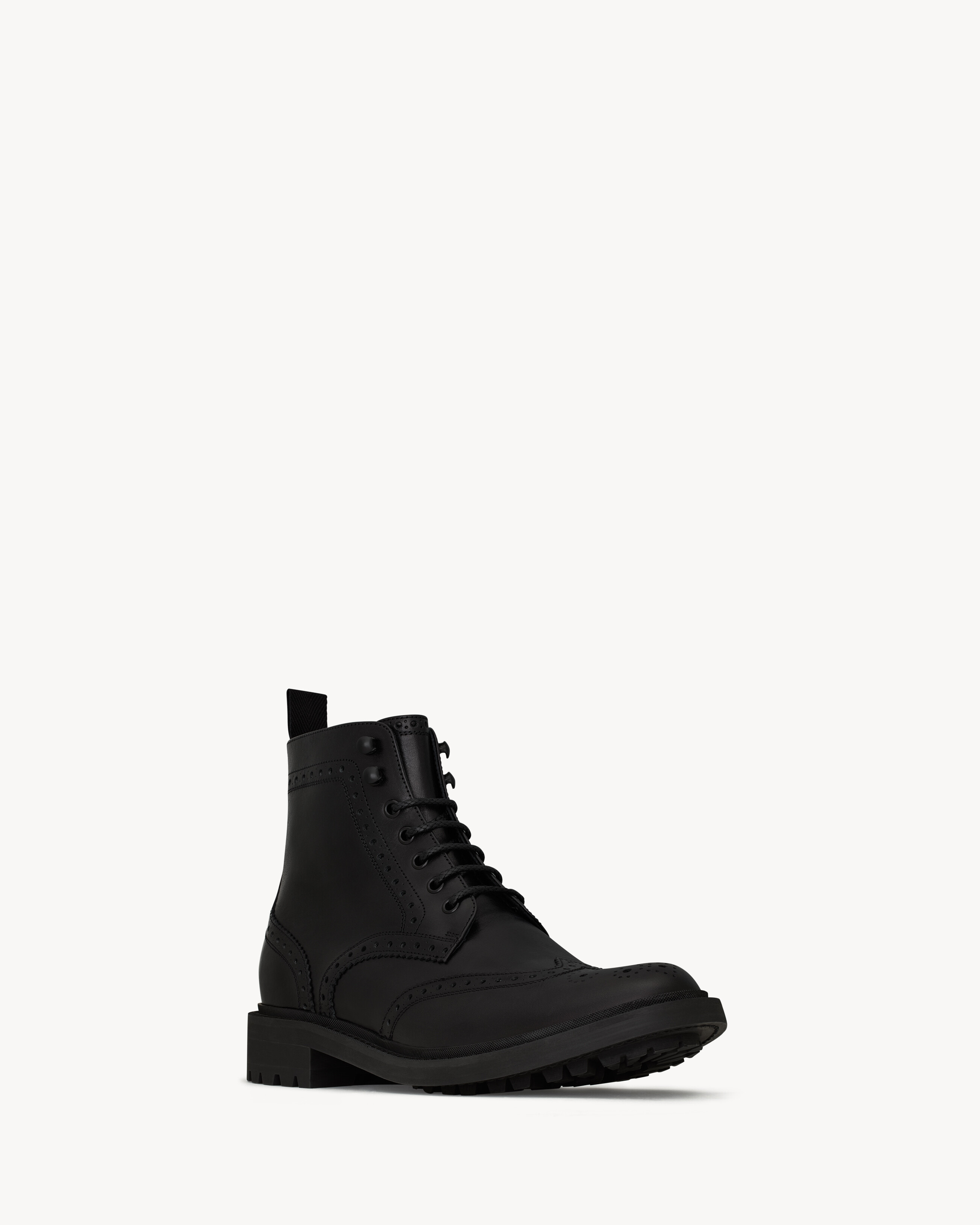 ANTOINE BROGUE BOOTS IN SHINY LEATHER - 3
