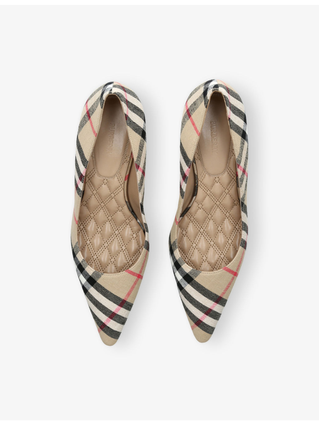 Check Dame 55 Linen Pumps - 2
