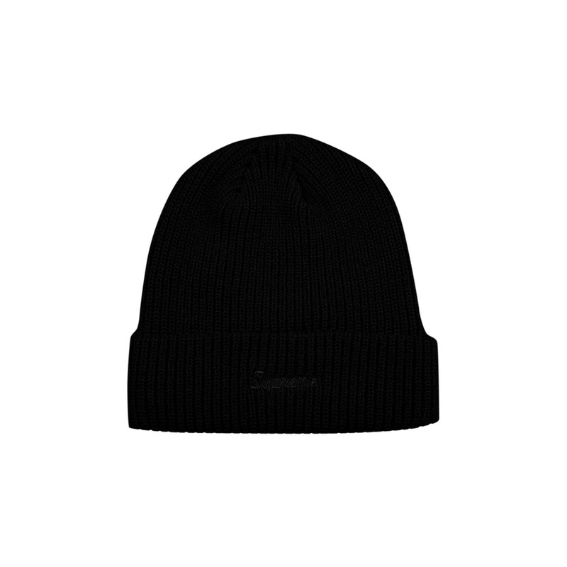 Supreme Loose Gauge Beanie 'Black' - 1