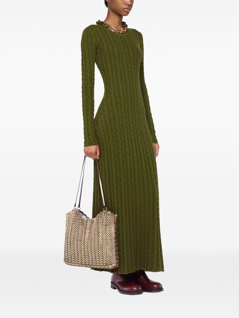 wool maxi dress - 3