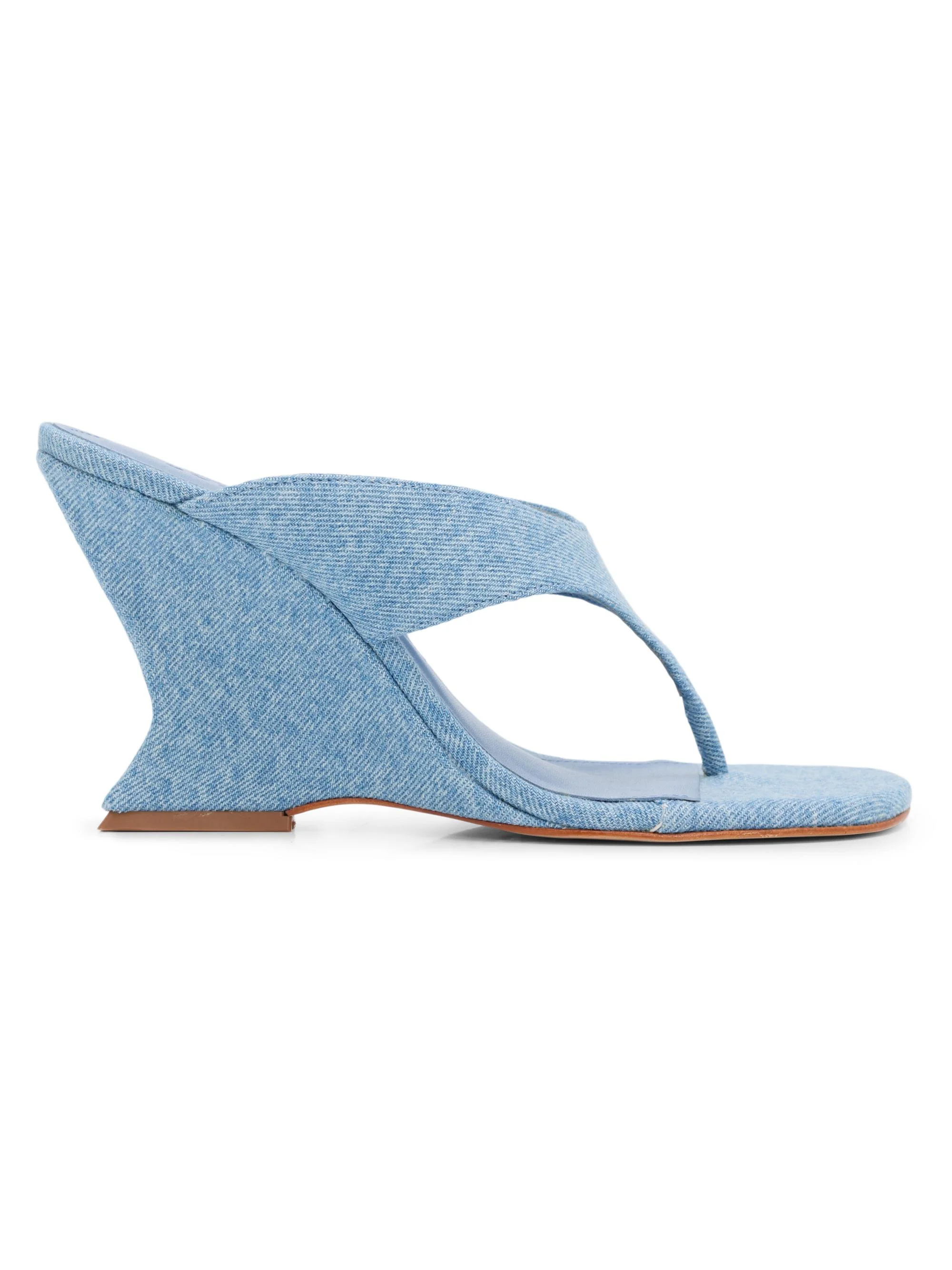 Women's Maya 90MM Denim Sandals - Light Denim - 1