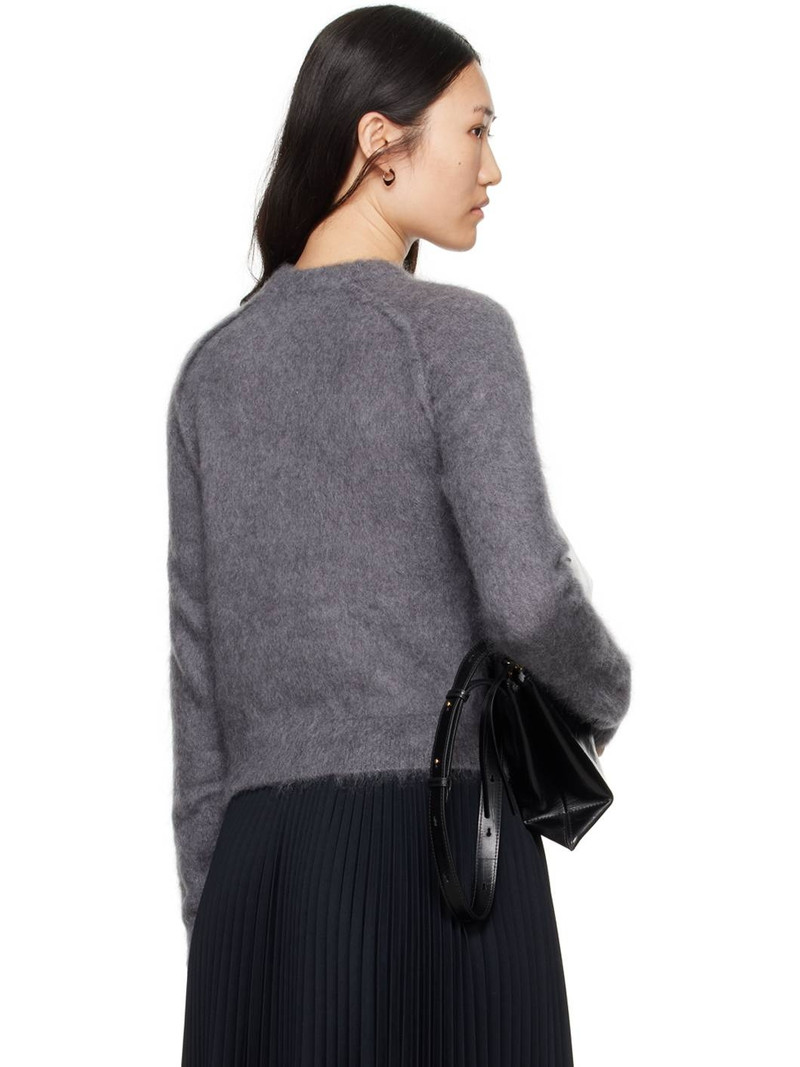 Gray Virgin Wool Brushed Sweater 3