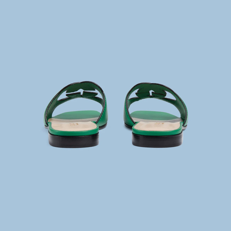 GUCCI Women's Interlocking G cut-out slide sandal outlook