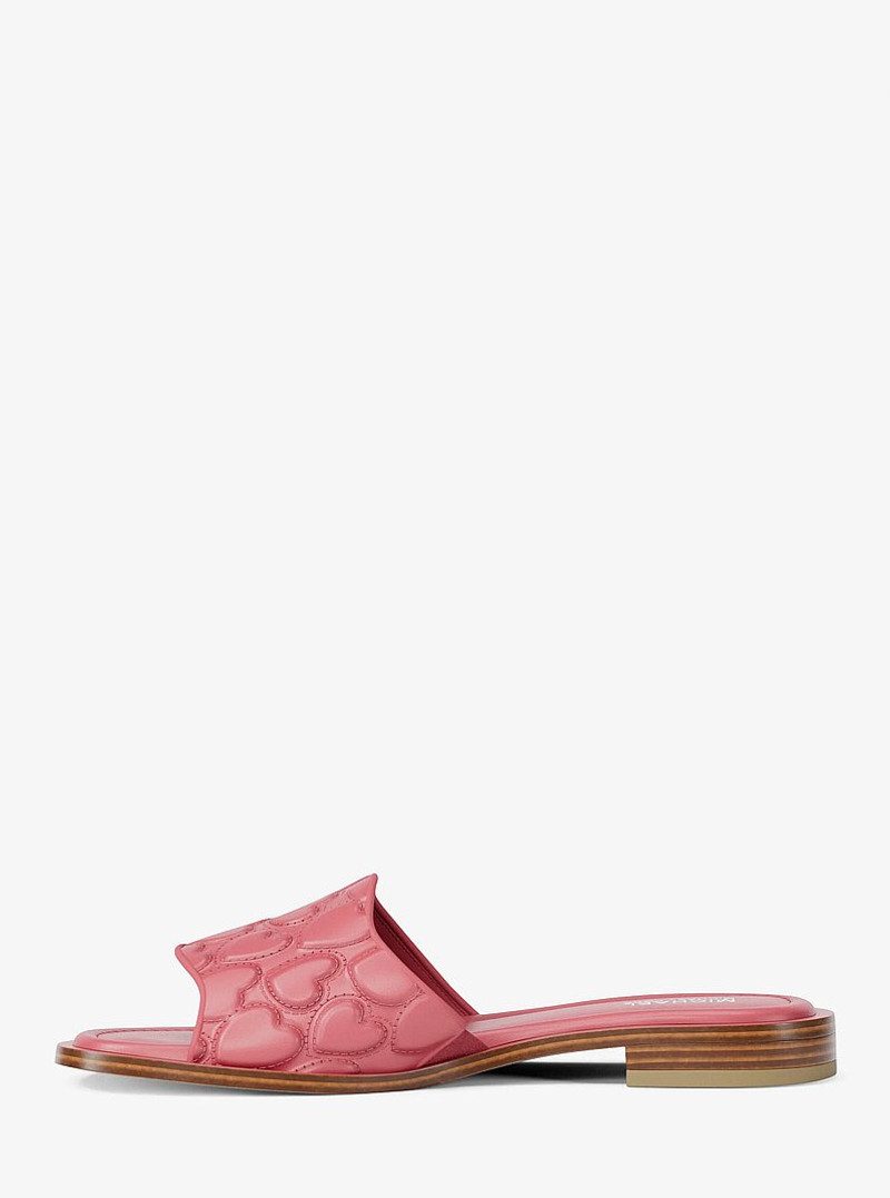 Hannah Heart Embroidered Slide Sandal 3