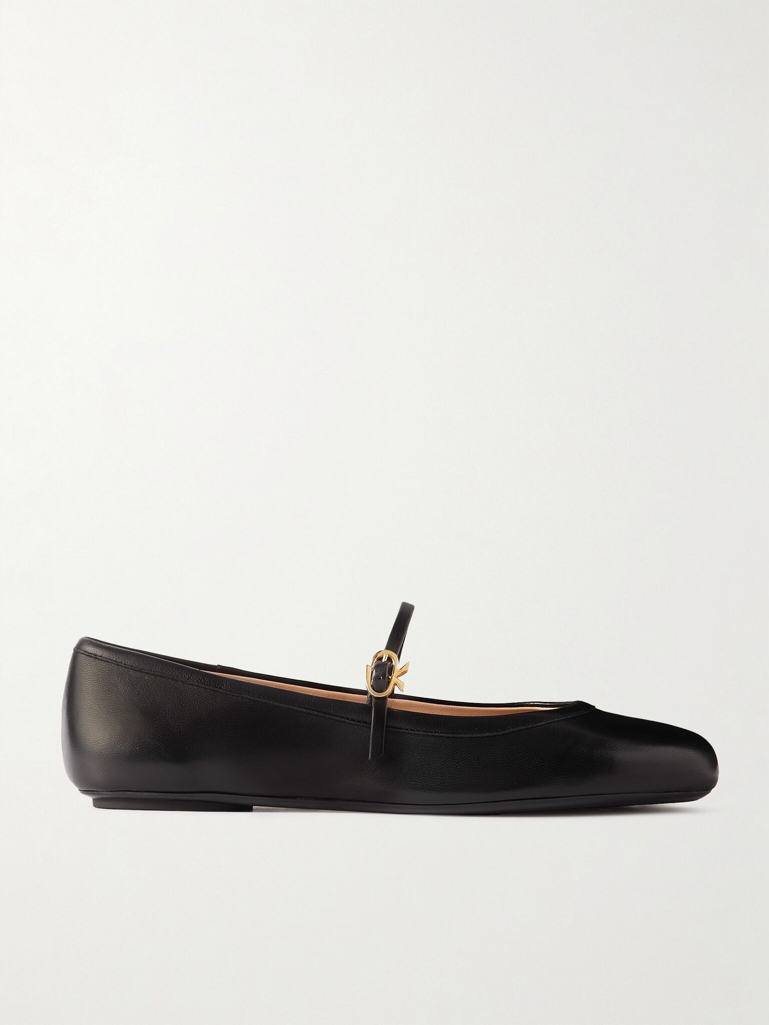 Carla leather Mary Jane ballet flats Black - 1