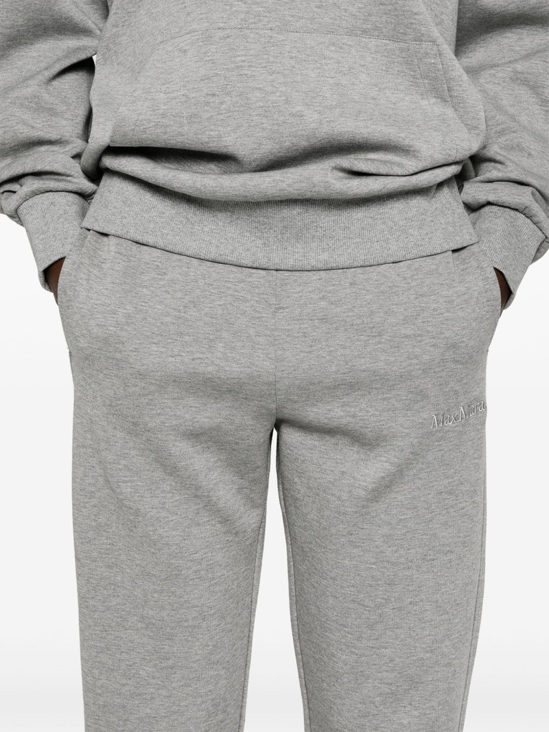 logo-embroidered mélange track pants 5