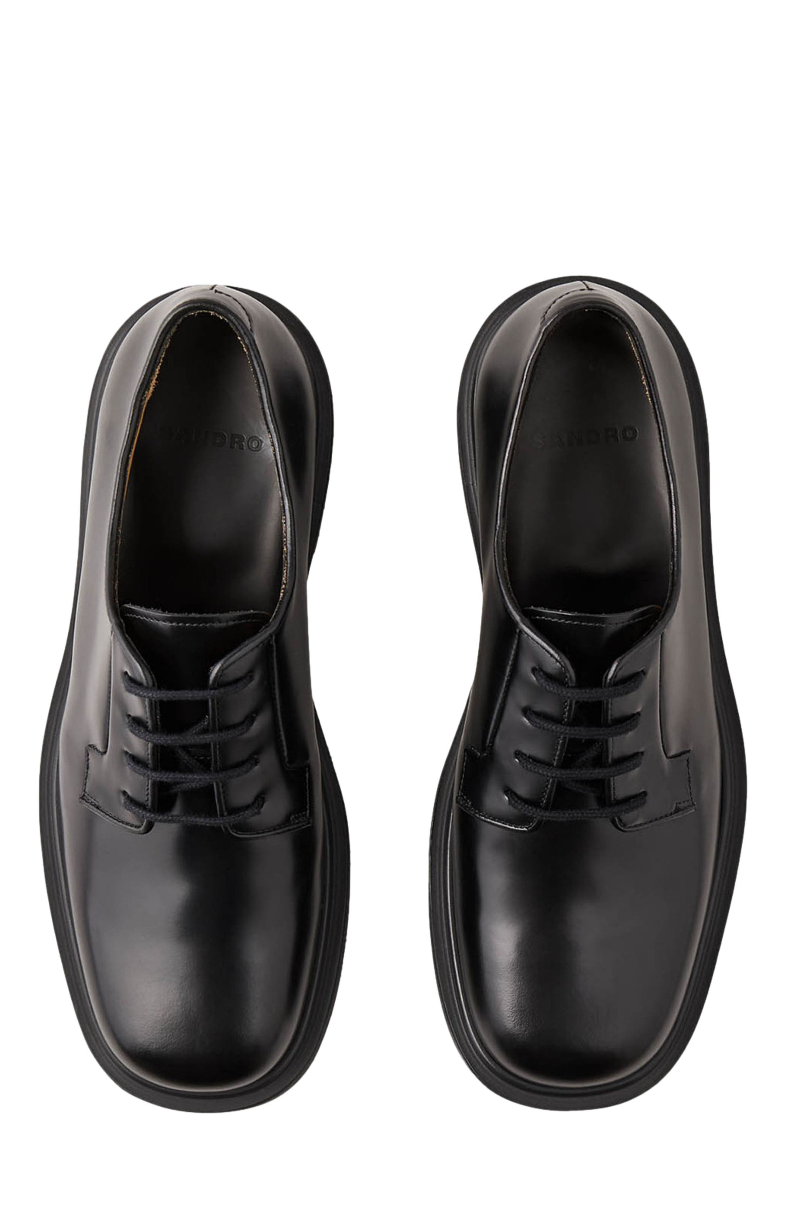 SANDRO Patent leather derbies in Black at Nordstrom - 3