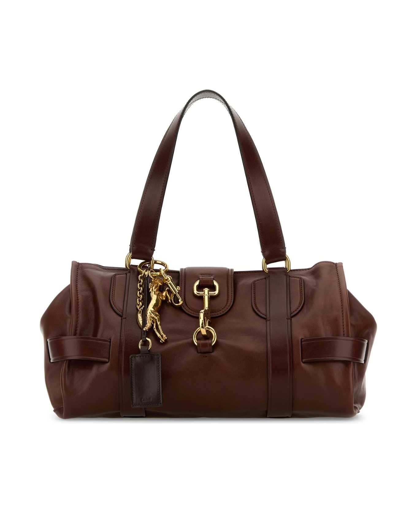 Brown Leather Kerala 25 Shopping Bag - 1