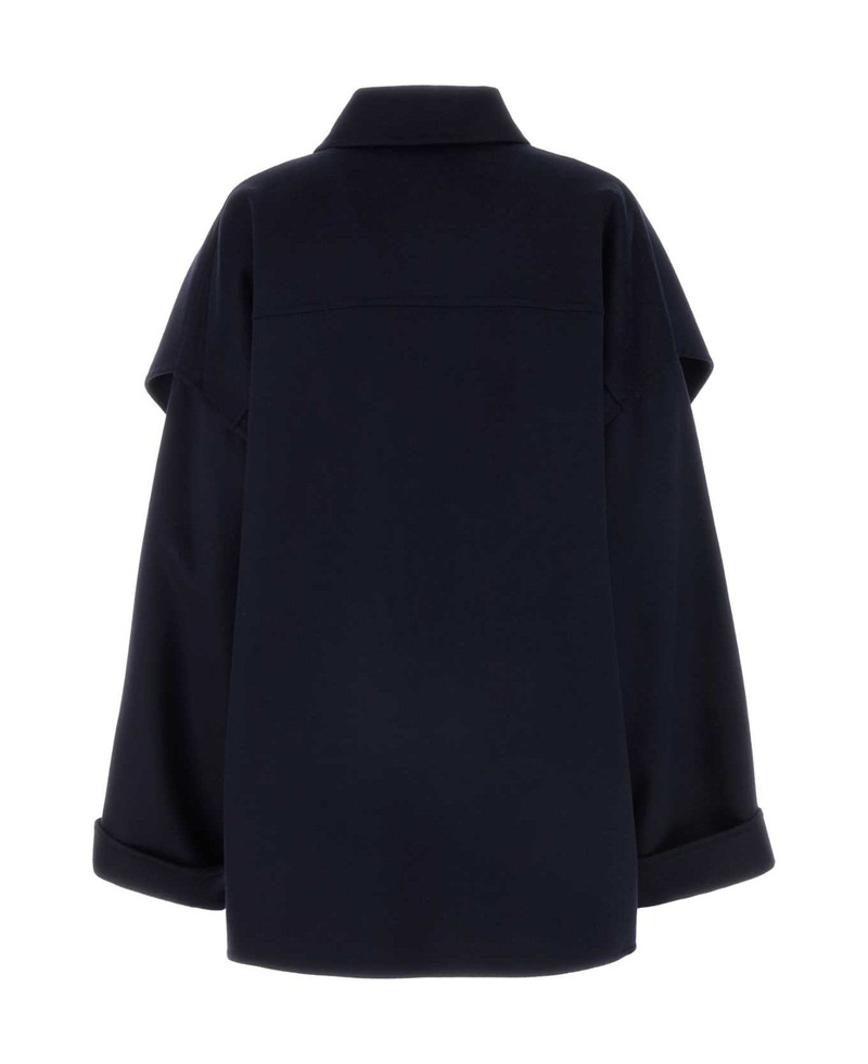 Bottega Veneta Midnight Blue Wool Blend Coat outlook