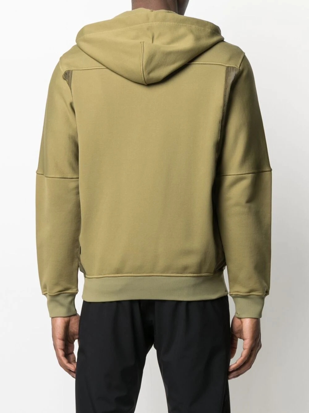 panelled zip-up hoodie - 4