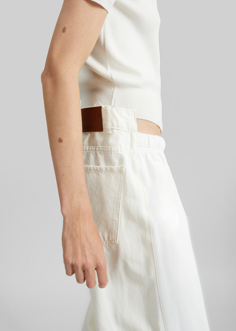 Bettter Track Denim Trousers - White 5