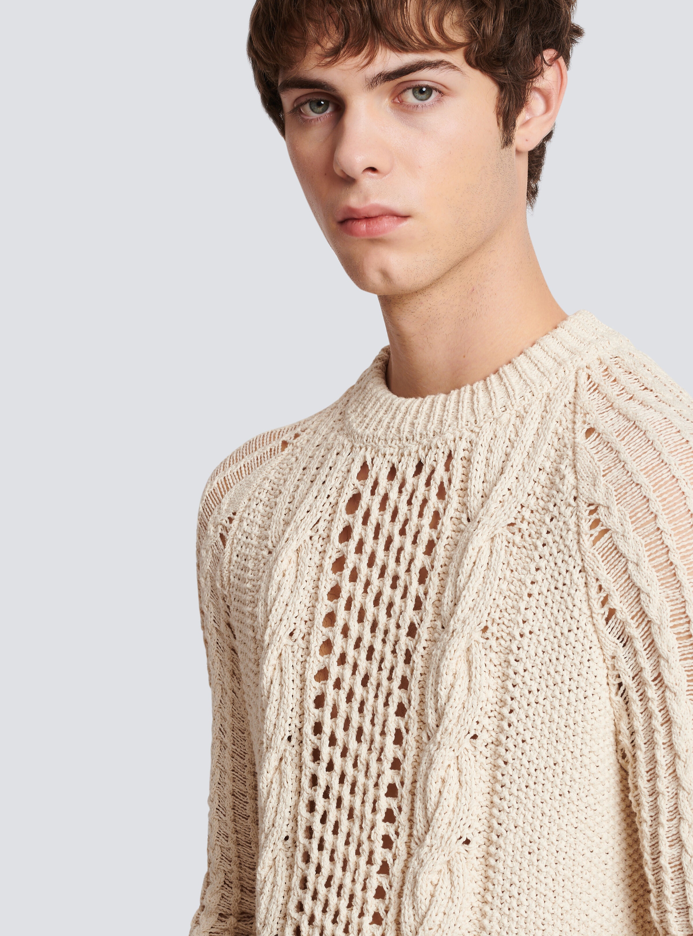 Unstructured knitted jumper - 7