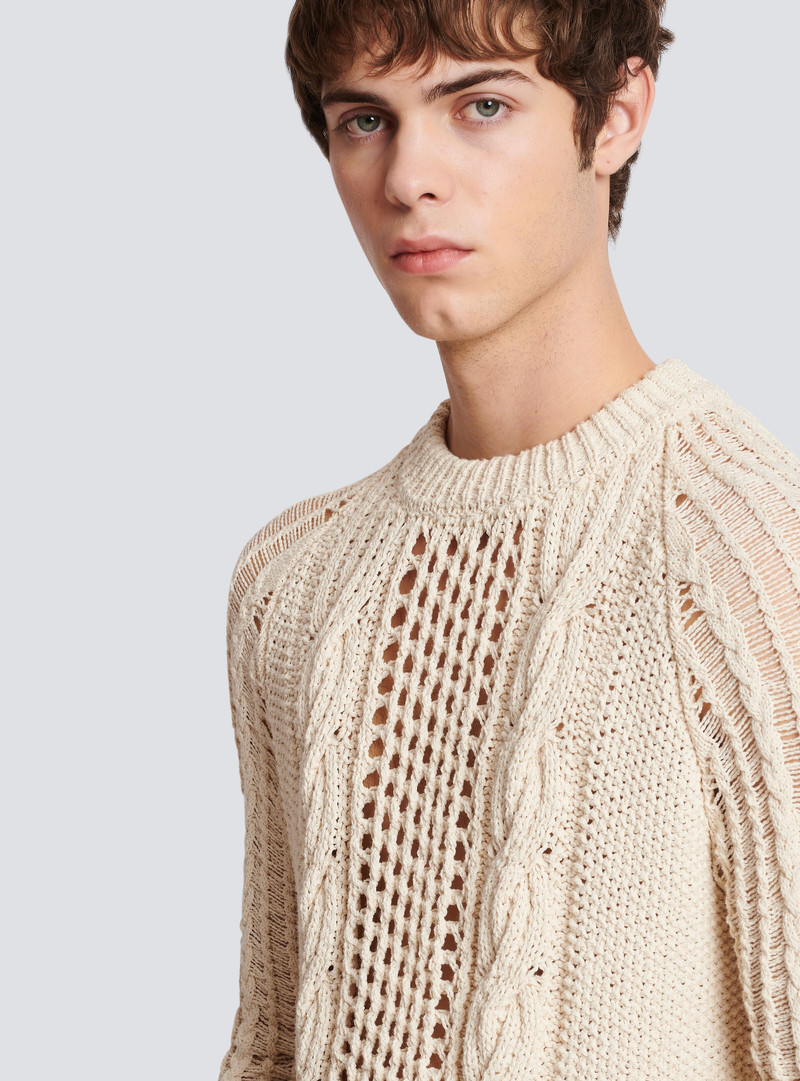 Unstructured knitted jumper 7