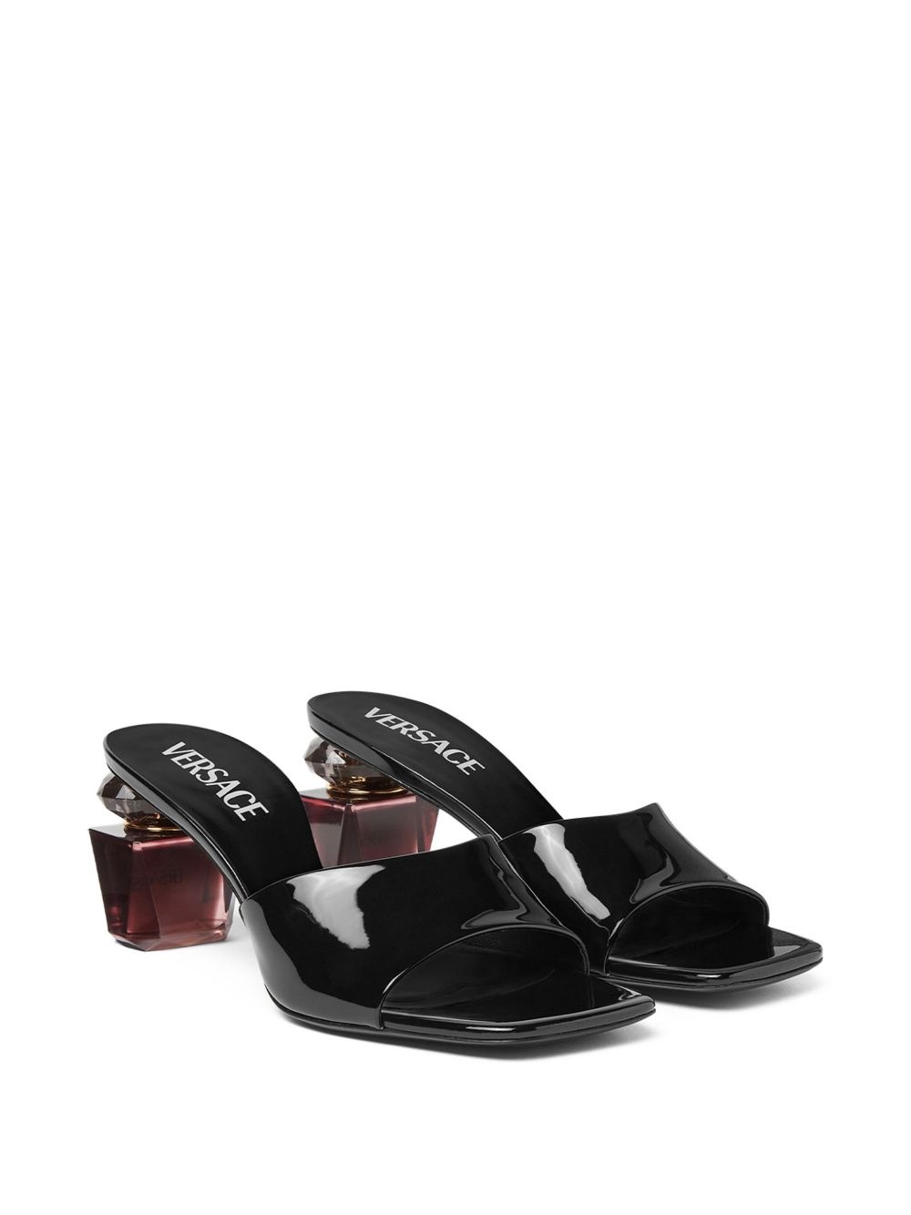 70mm leather mules - 2