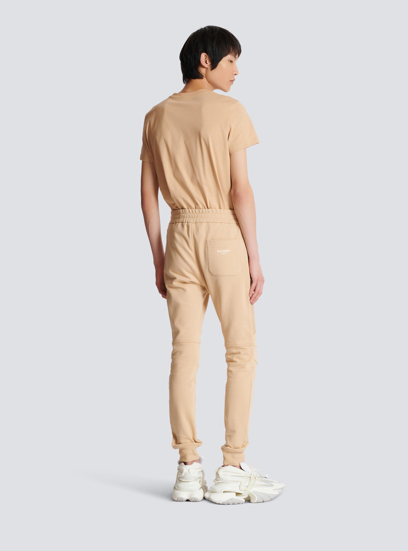 Balmain Paris flocked joggers 4