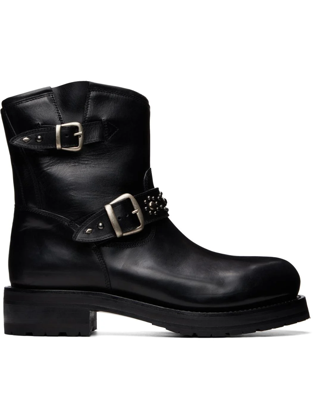 Black 8" Rider Boots - 1