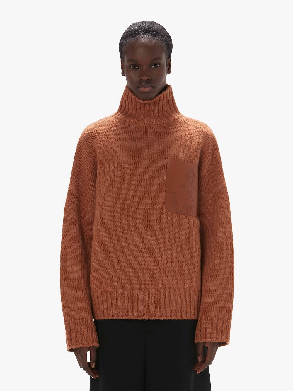 PATCH POCKET TURTLENECK SWEATER - 2