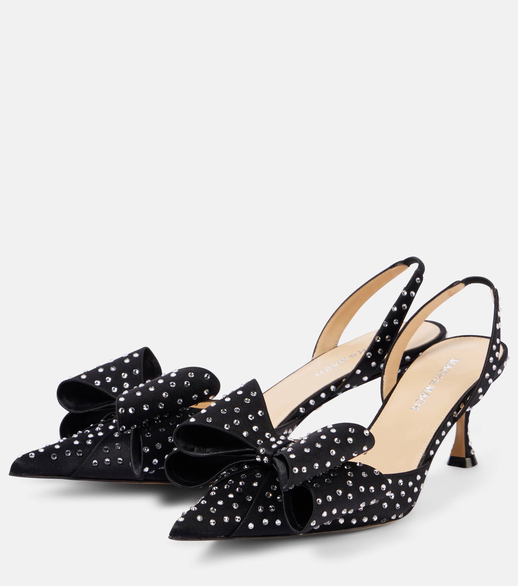 Le Cadeau 65 embellished slingback pumps - 4
