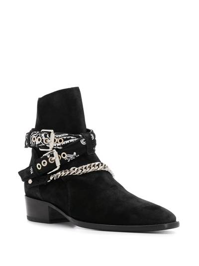 AMIRI buckle ankle boots outlook