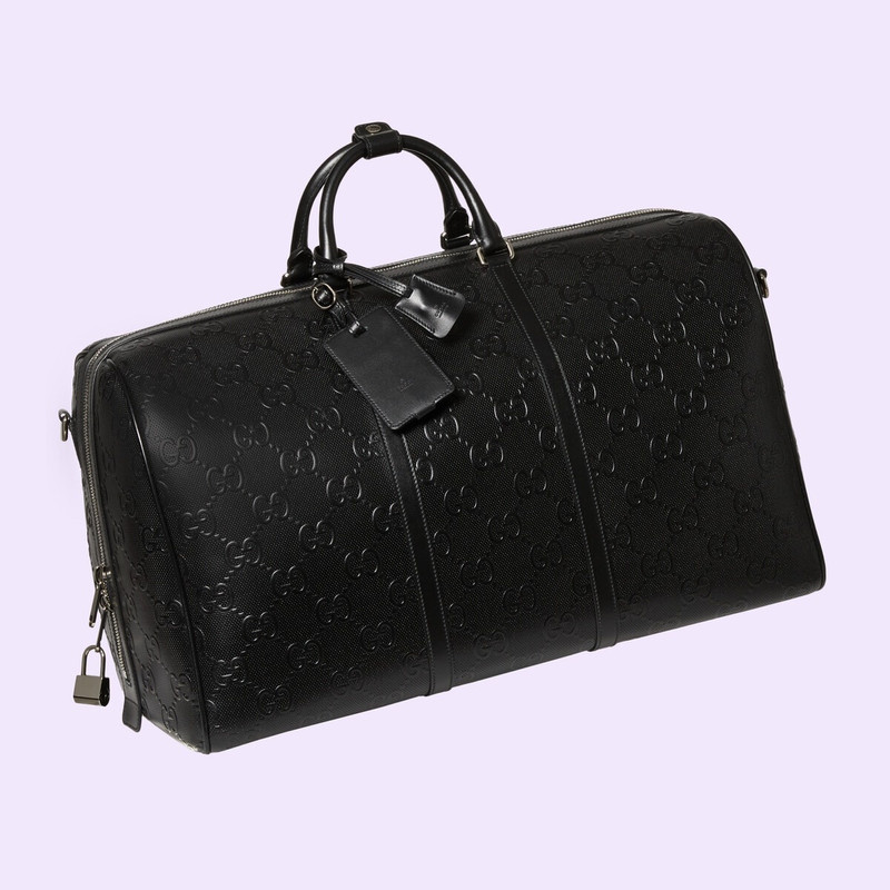 GG embossed large duffle bag 4