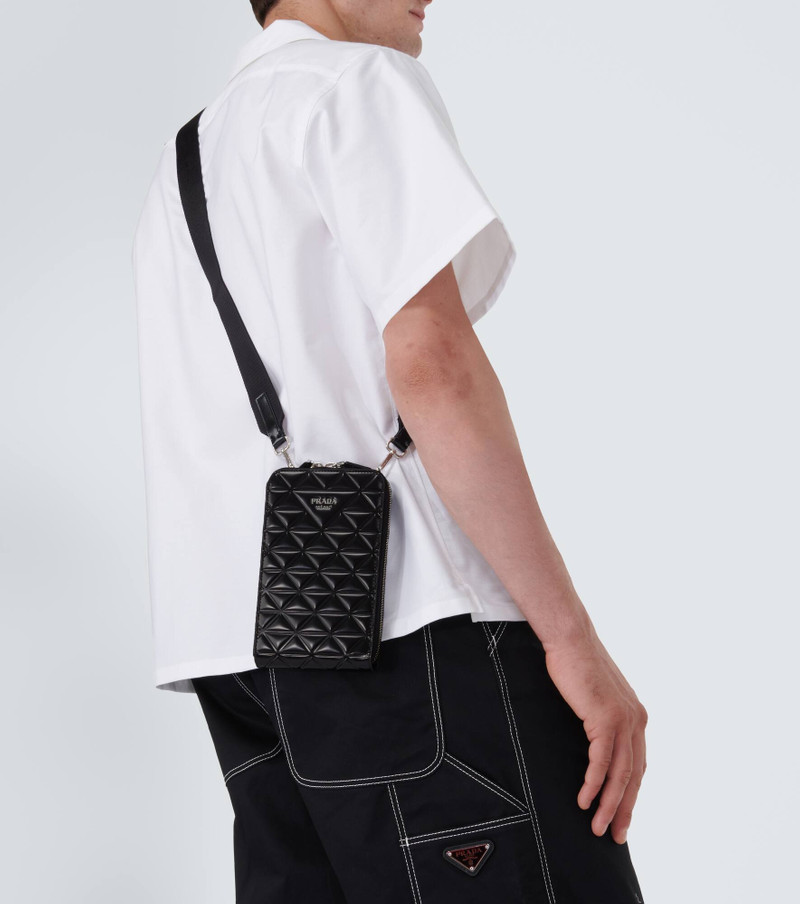 Prada Embellished leather phone case outlook