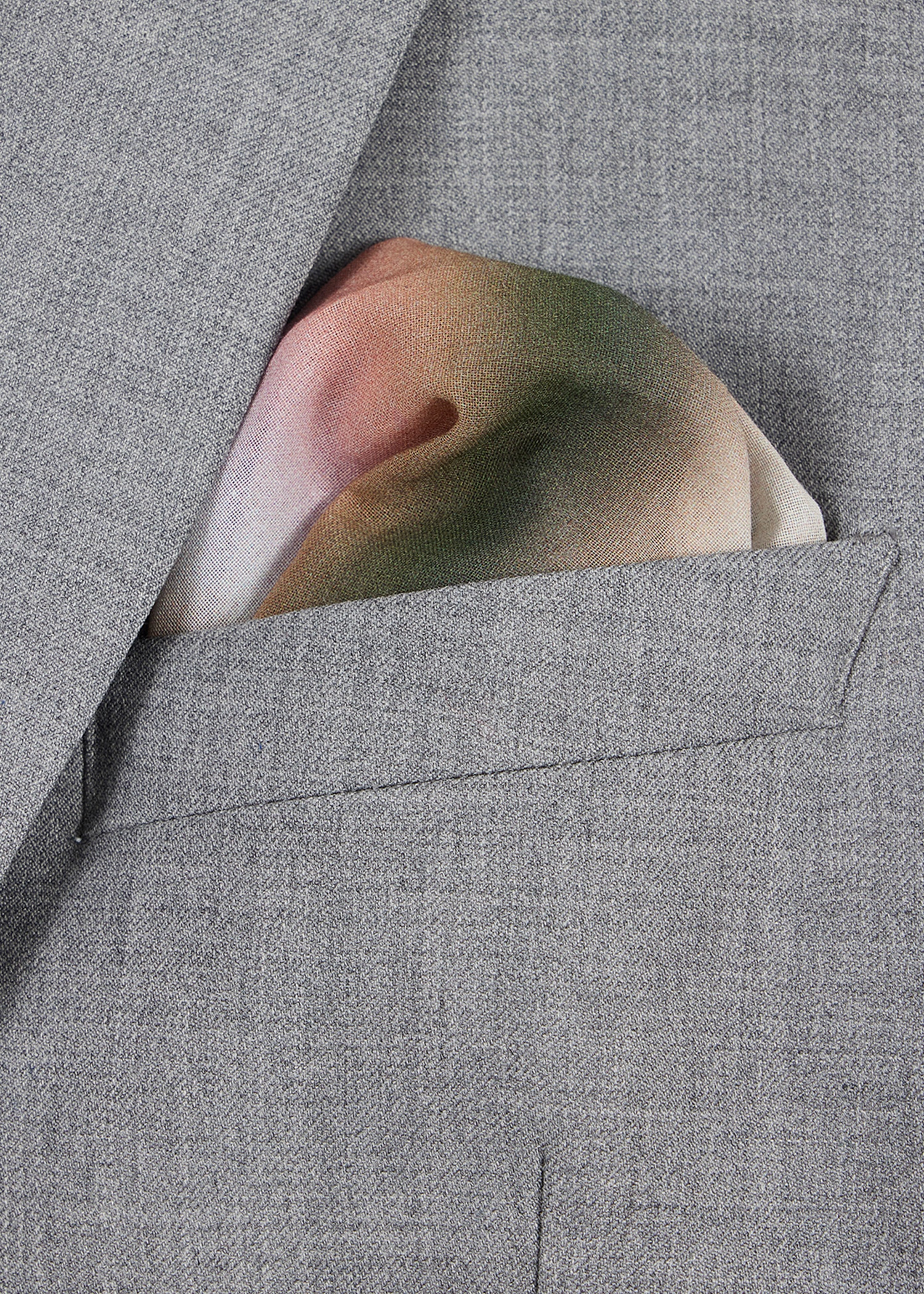 Cotton Multicolour Stripe Pocket Square - 4