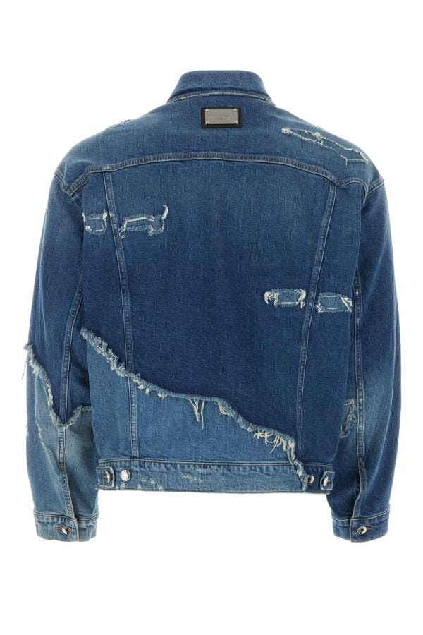 ジャケット Dolce & Gabbana Giacca Jersey jacket with hood in Blue for Men | Dolce&Gabbana® US