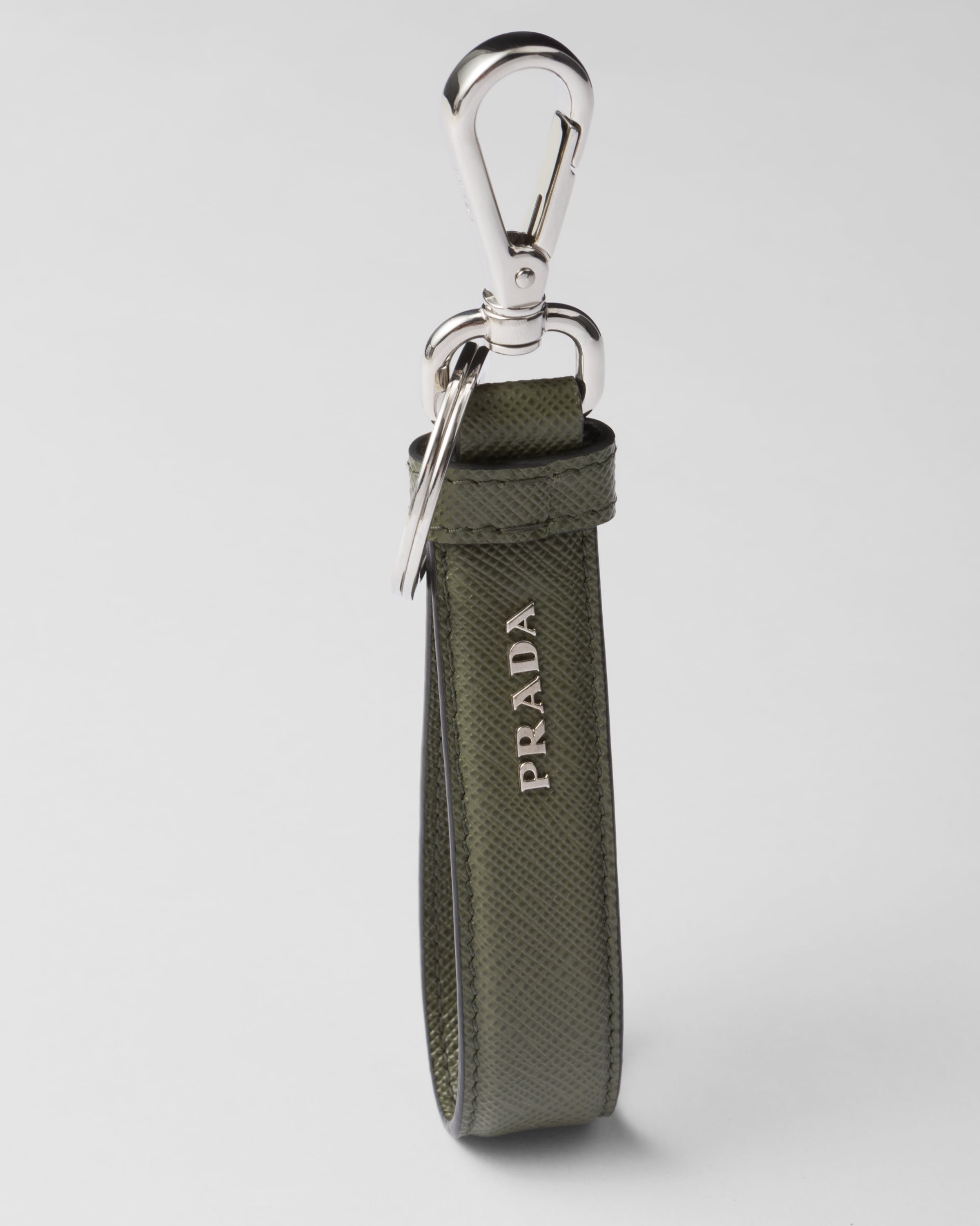 Saffiano leather keychain - 3