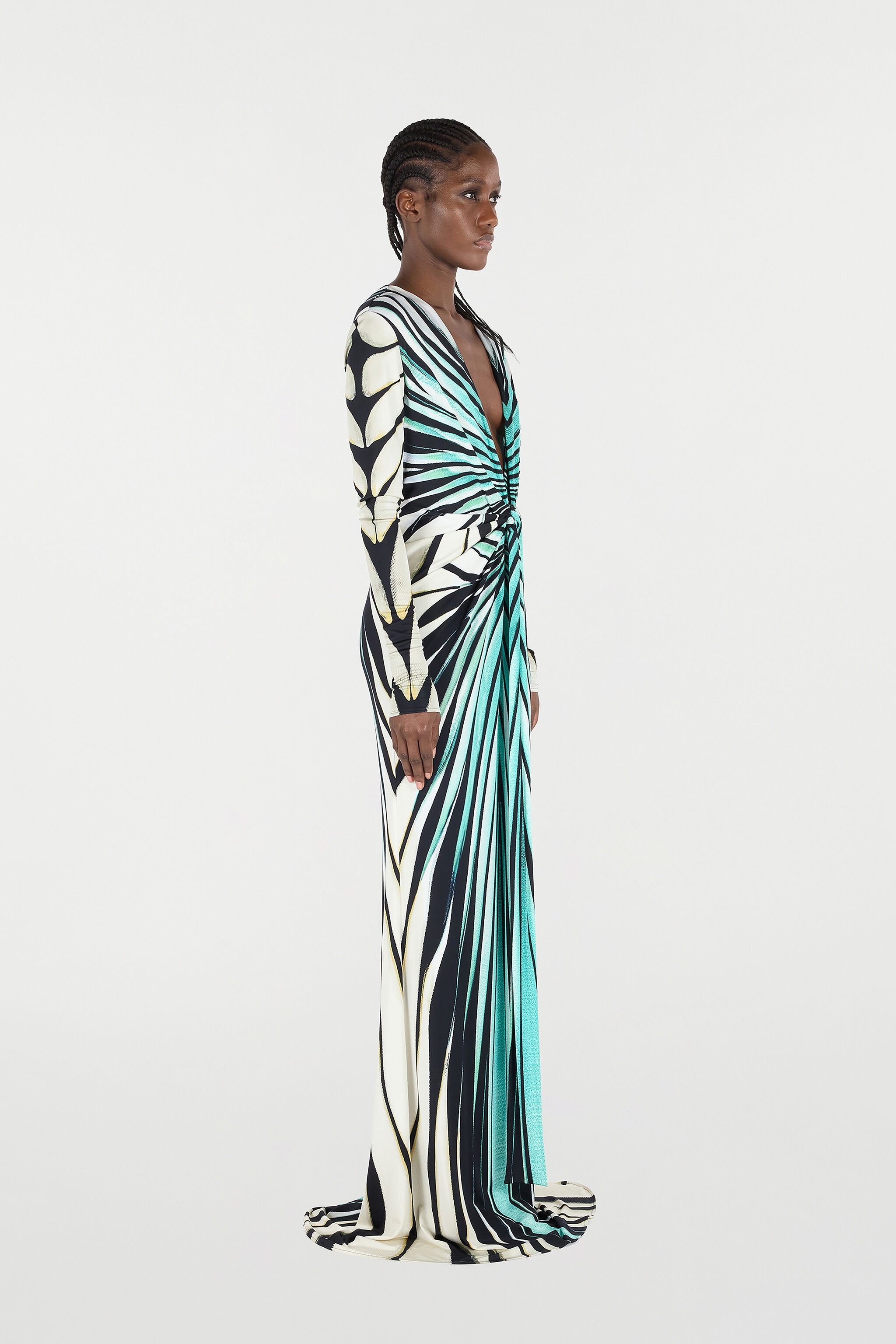 Ray Of Sea Print Dress Maxi - 3