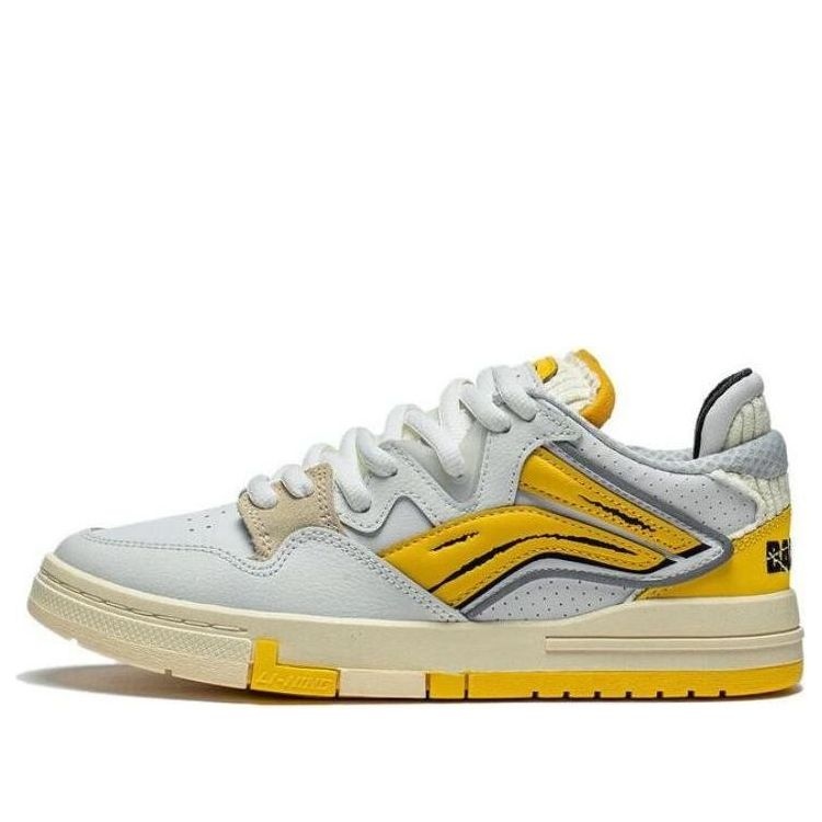 (WMNS) Li-Ning Wave Pro 'White Yellow' AECS094-1 - 1