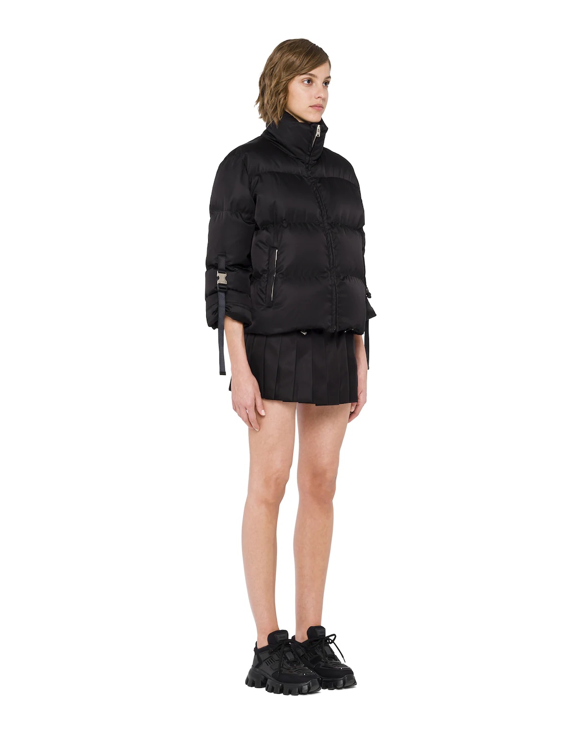 Re-Nylon gabardine puffer jacket - 3