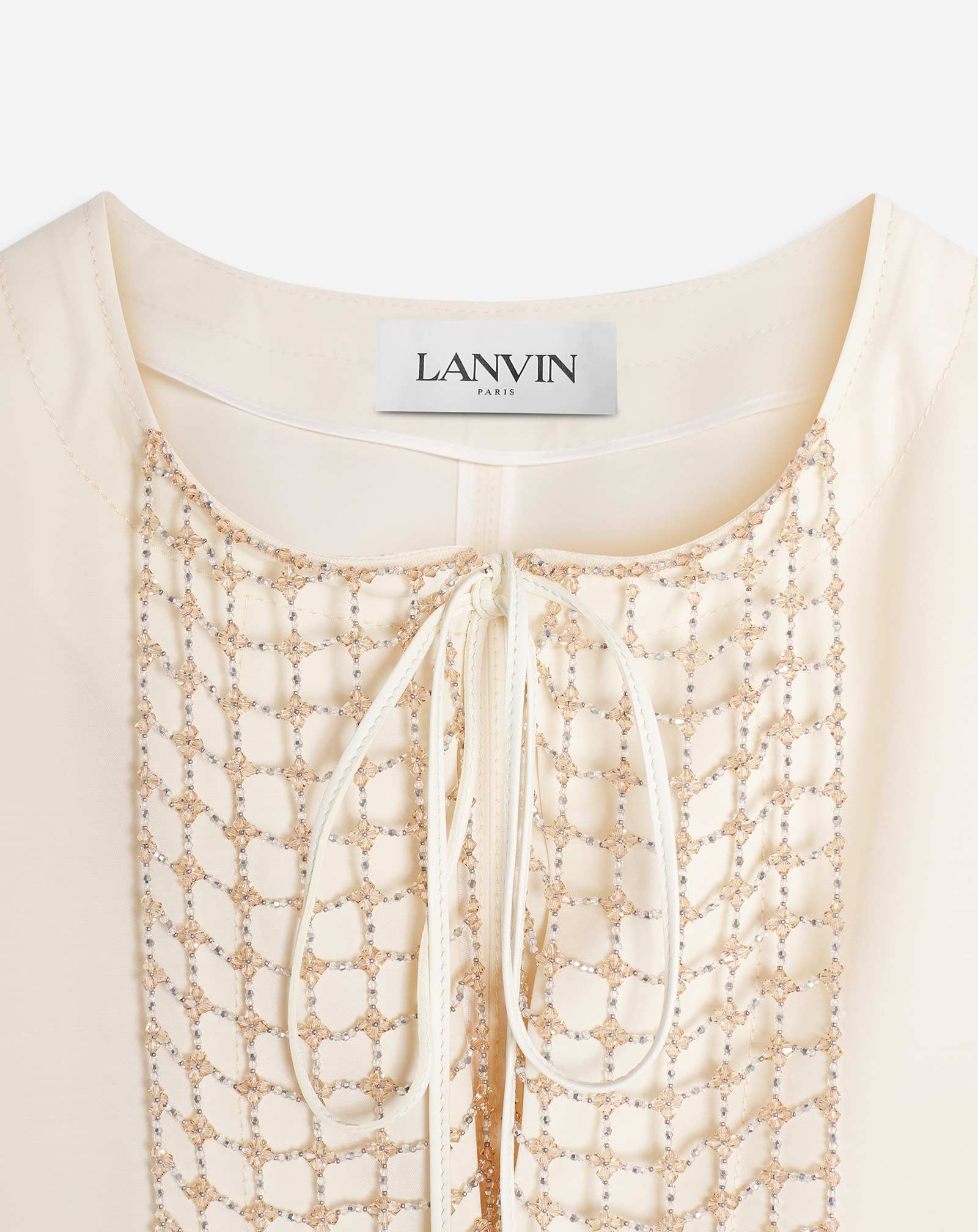 OPEN NECK EMBROIDERED TOP - 2