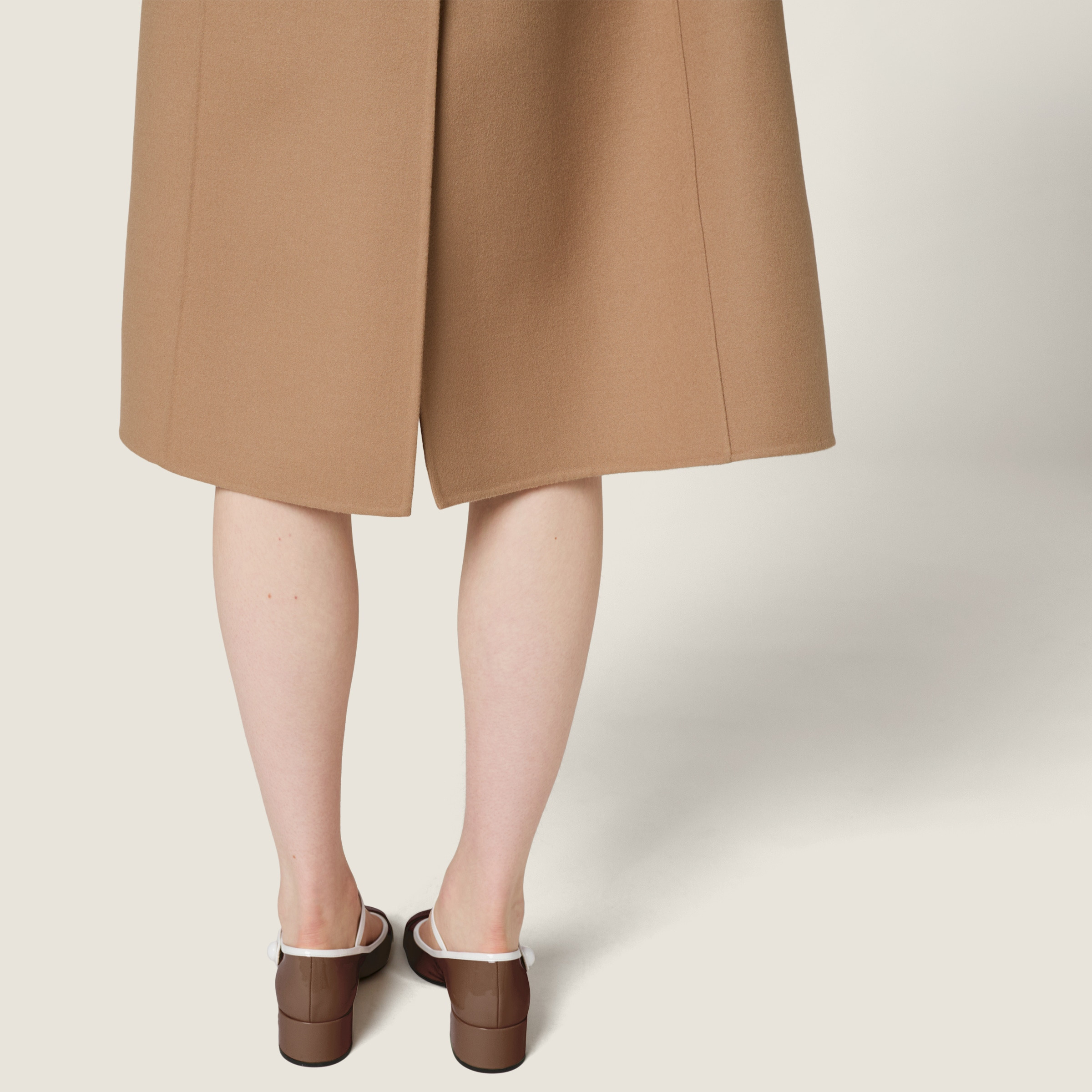Single-breasted double cashmere coat - 5