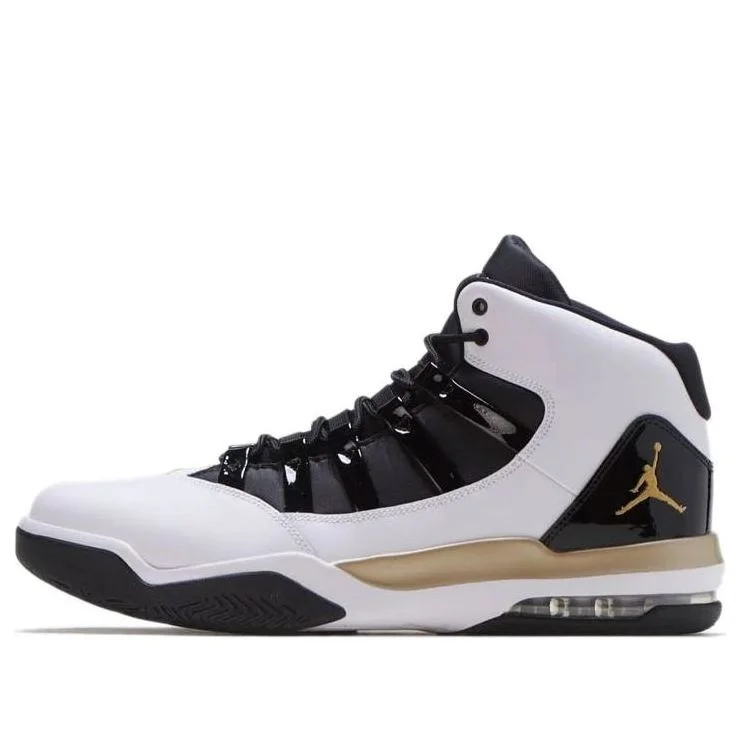 Air Jordan Max Aura 'White Black Gold' AQ9084-107 - 1
