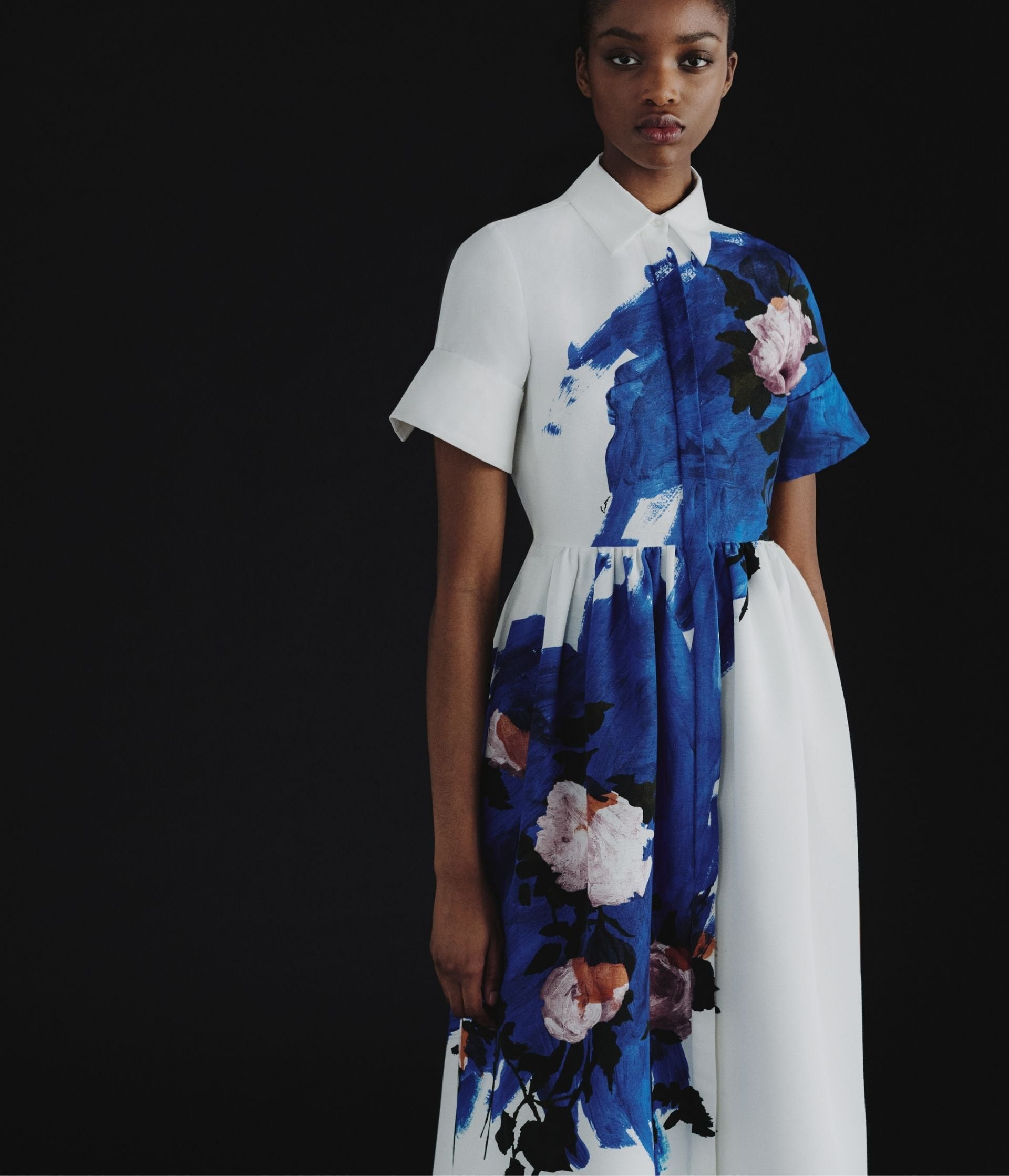 SHORT SLEEVE MIDI SHIRT DRESS - 3