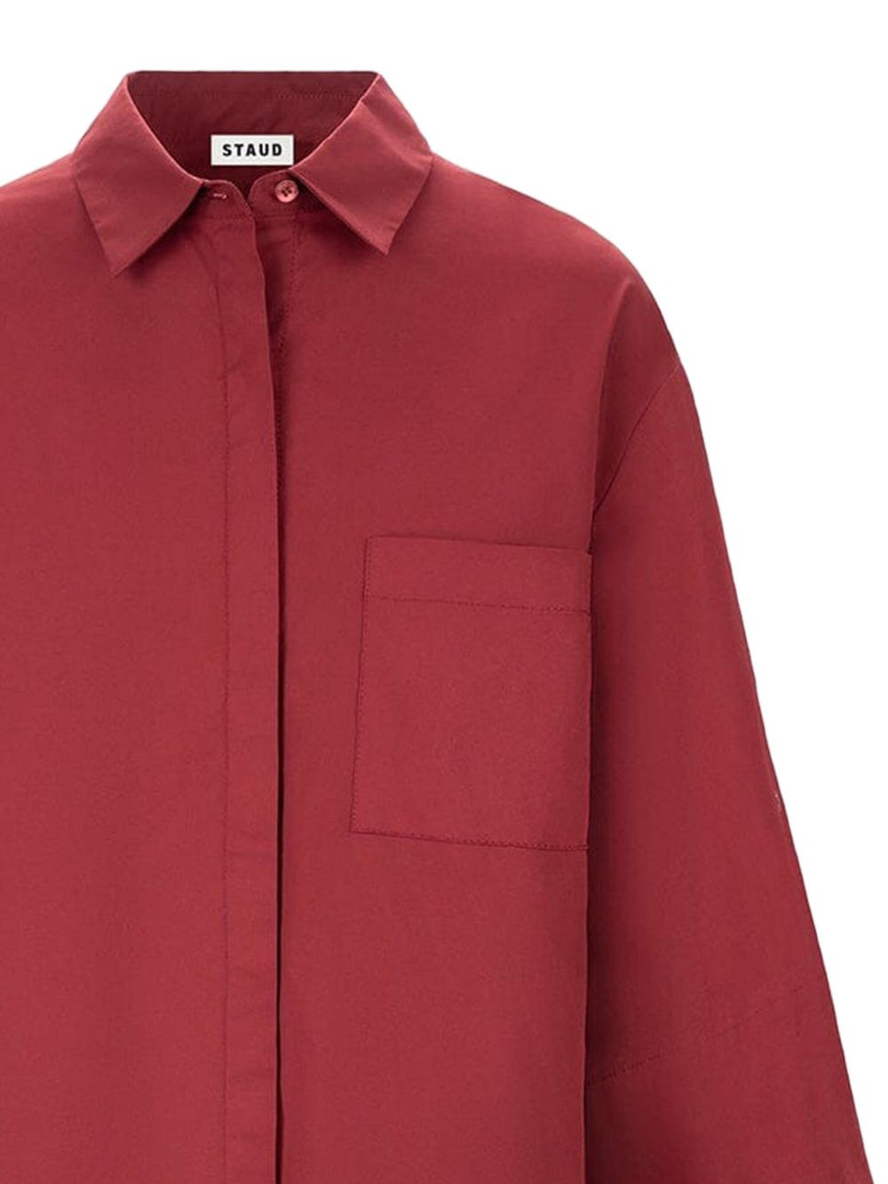 chest-pocket button-down dress - 2