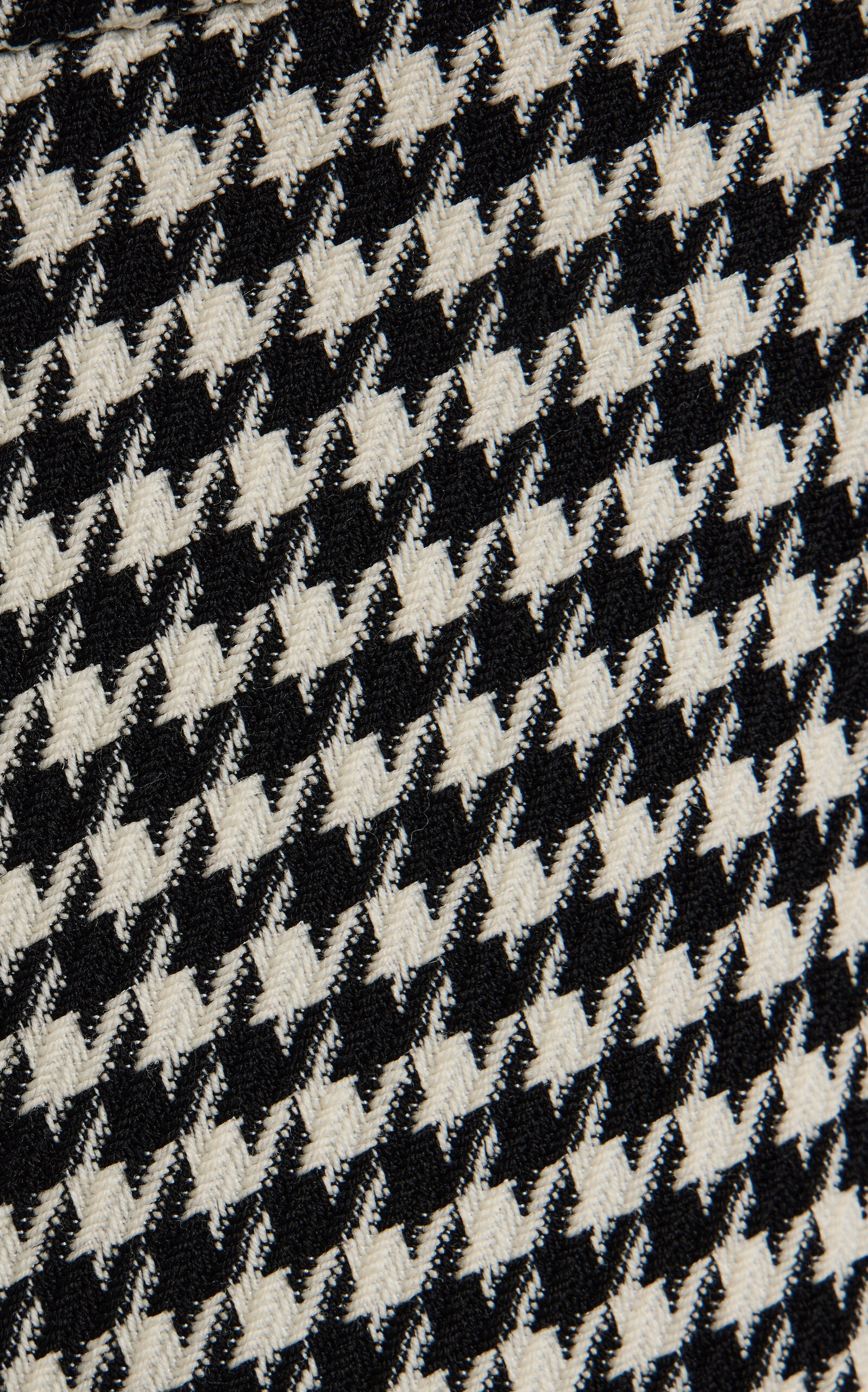 Christopher Houndstooth Wool-Blend Pants black/white - 5