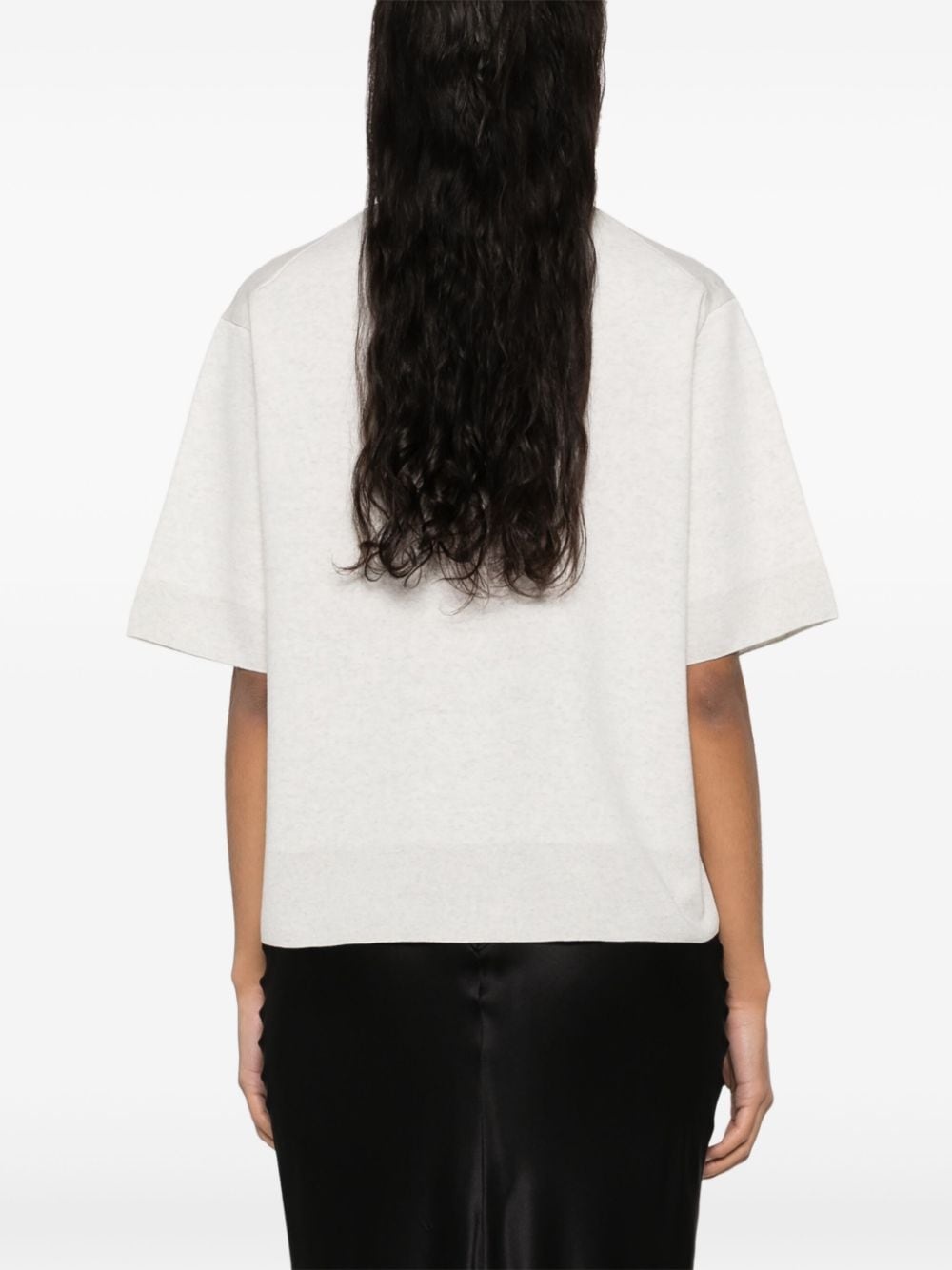 mÃ©lange knitted T-shirt - 4