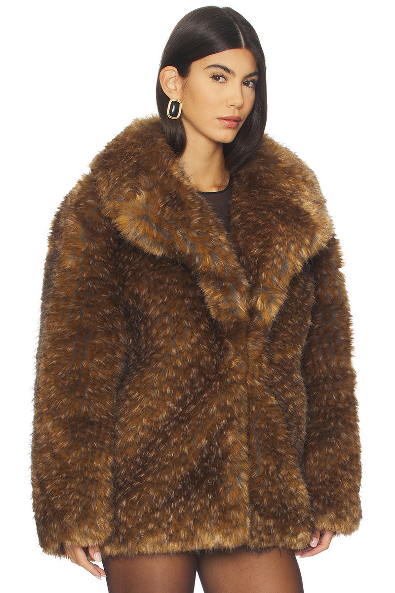 SIMONMILLER Knox Faux Fur Coat outlook