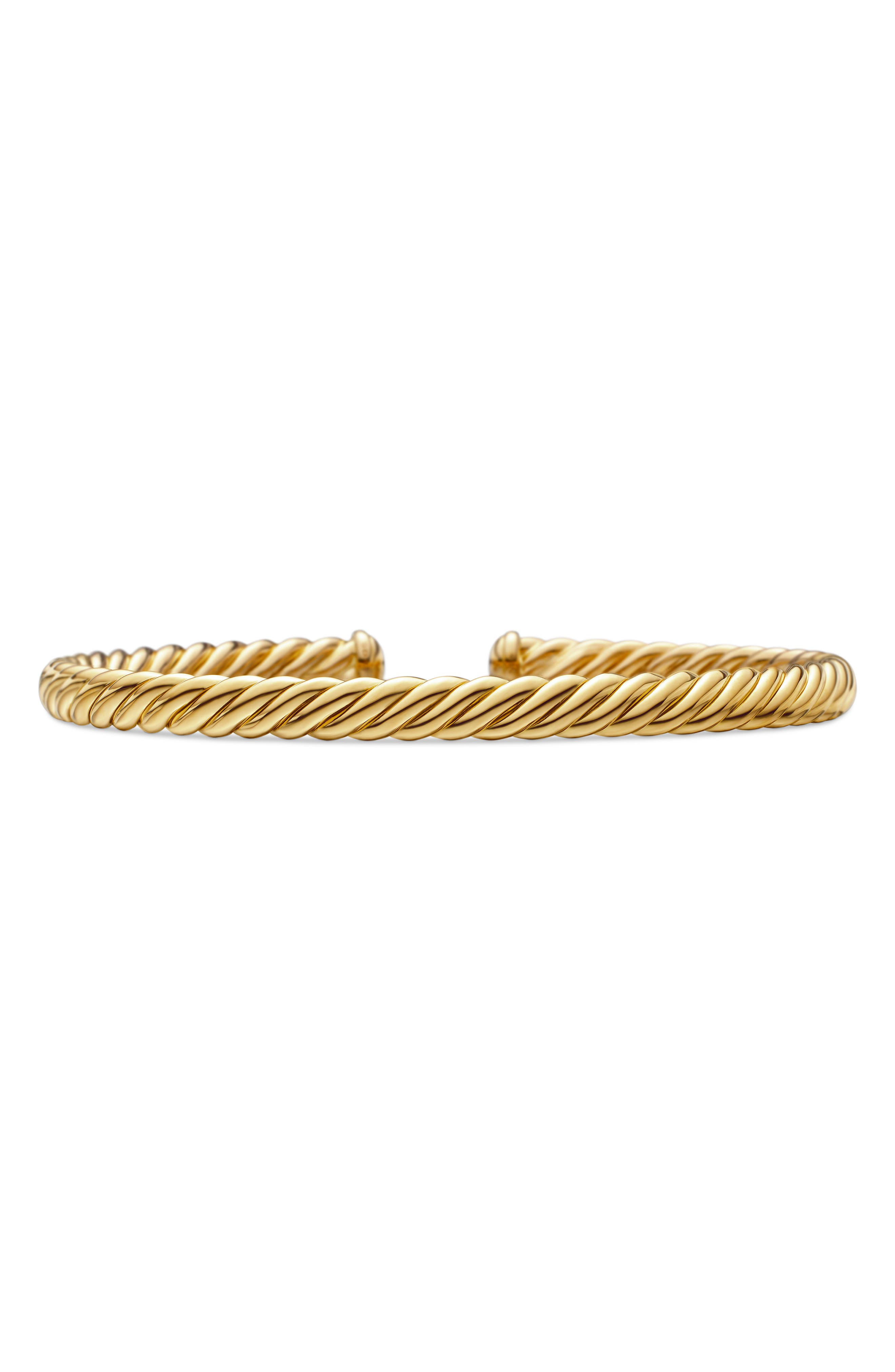 David Yurman Modern Oval Cablespira® Bracelet in 18K Yellow Gold, 4.5mm at Nordstrom - 1