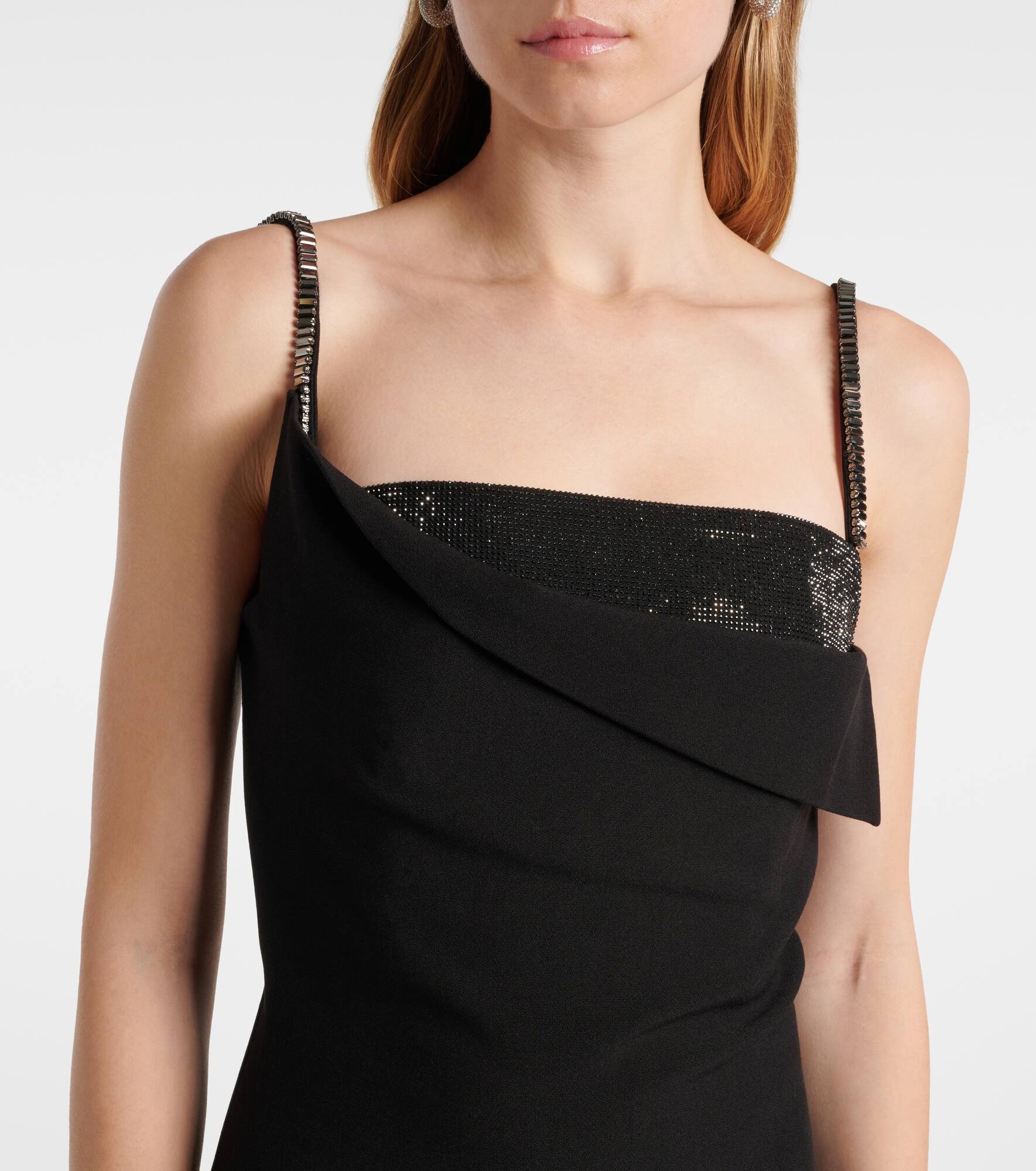 Embellished crêpe gown - 4