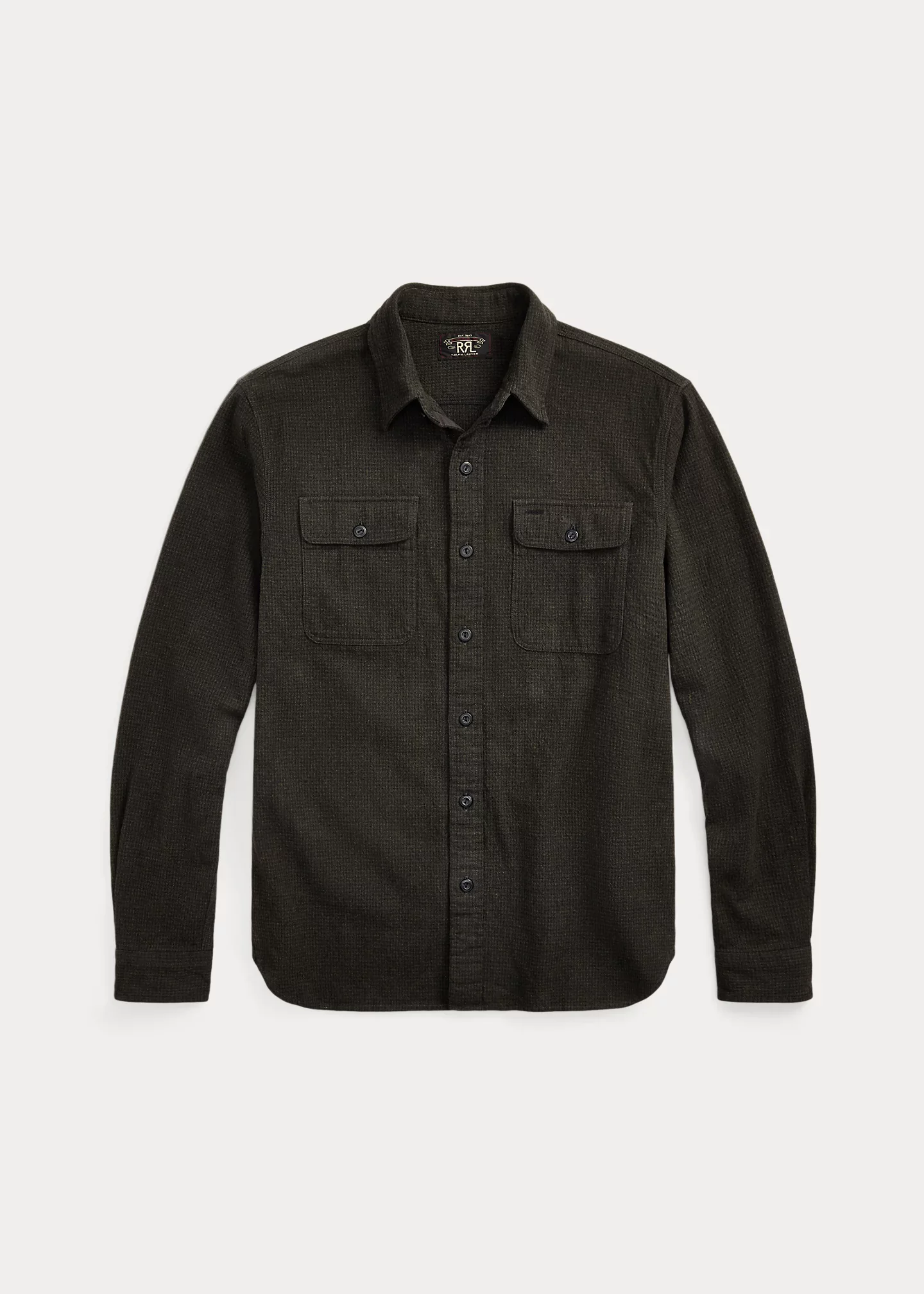 Micro-Plaid Brushed Workshirt - 1