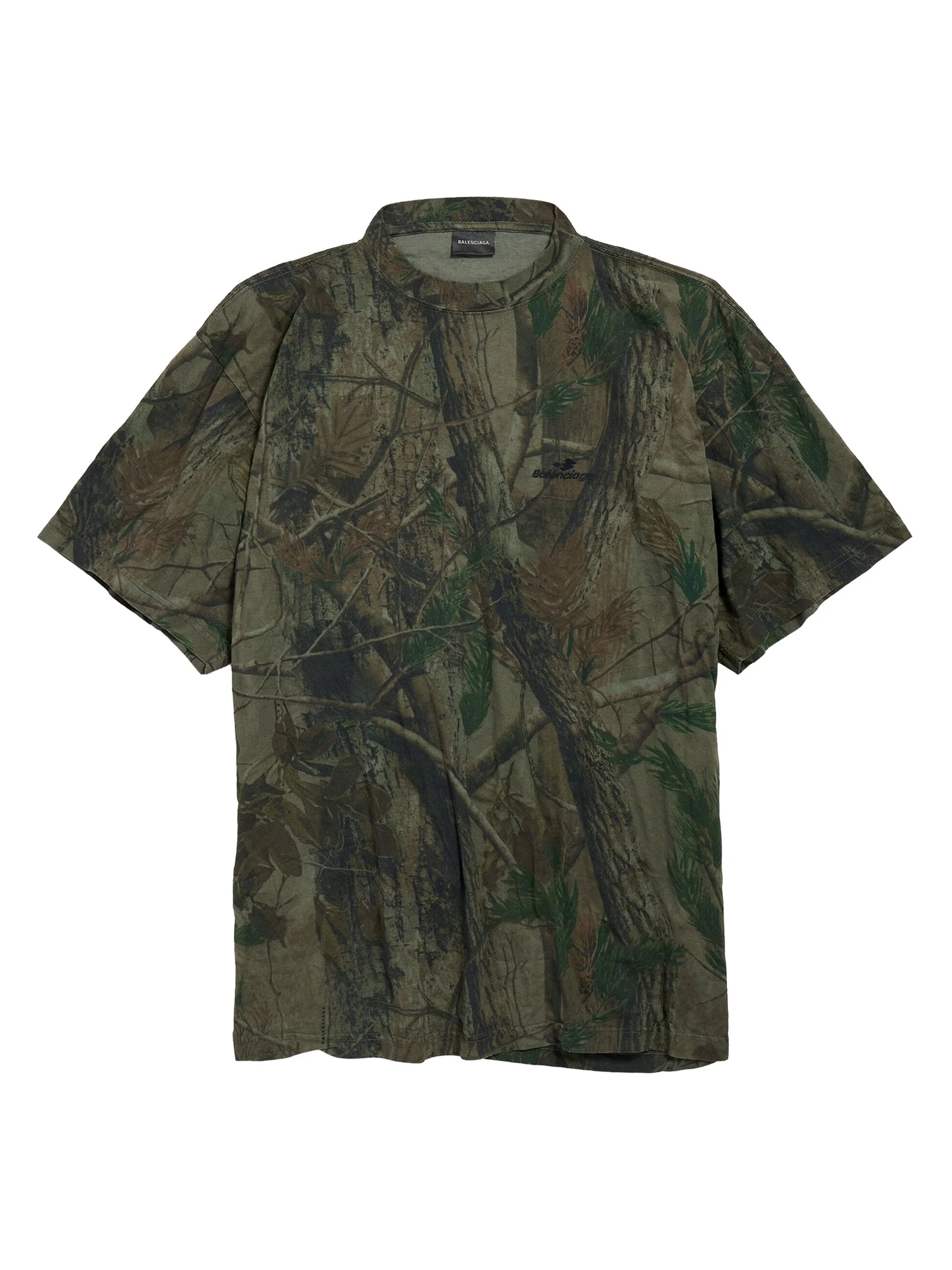 Men's B Diamond Twisted T-Shirt - Forest Green - 1