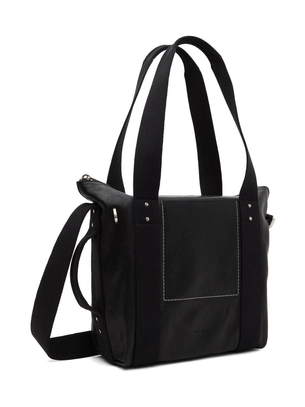 Black Mini Trolley Tote - 2