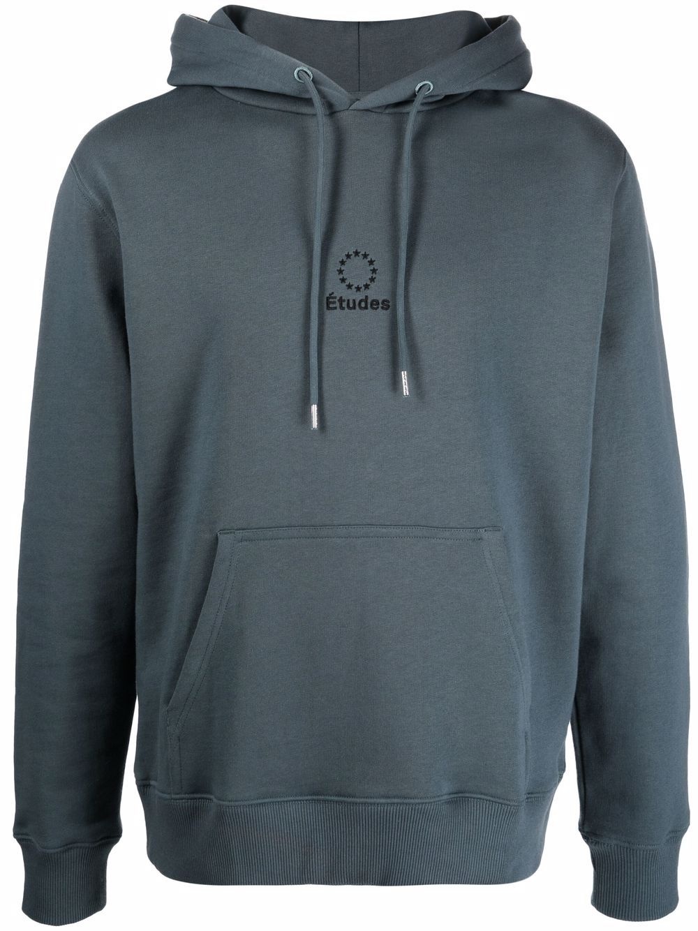 logo organic cotton hoodie - 1