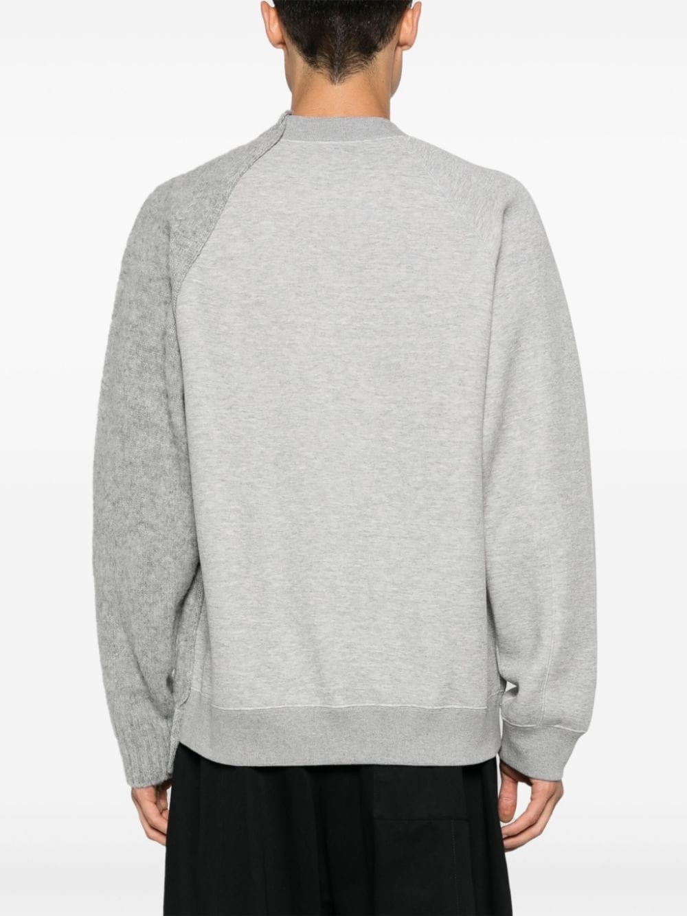 panelled-design sweatshirt - 4