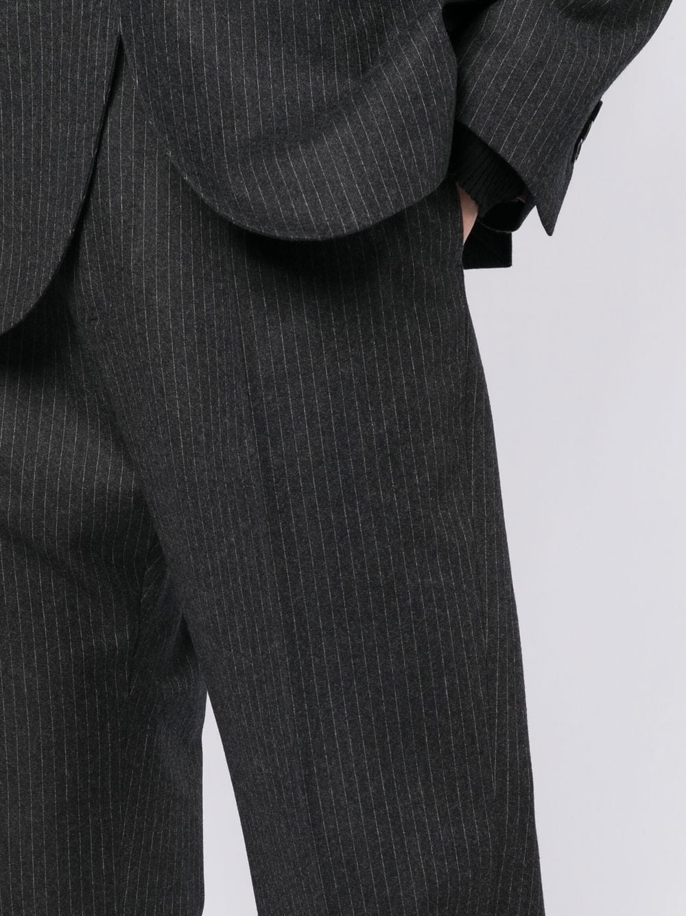 pinstripe single-breasted suit - 6