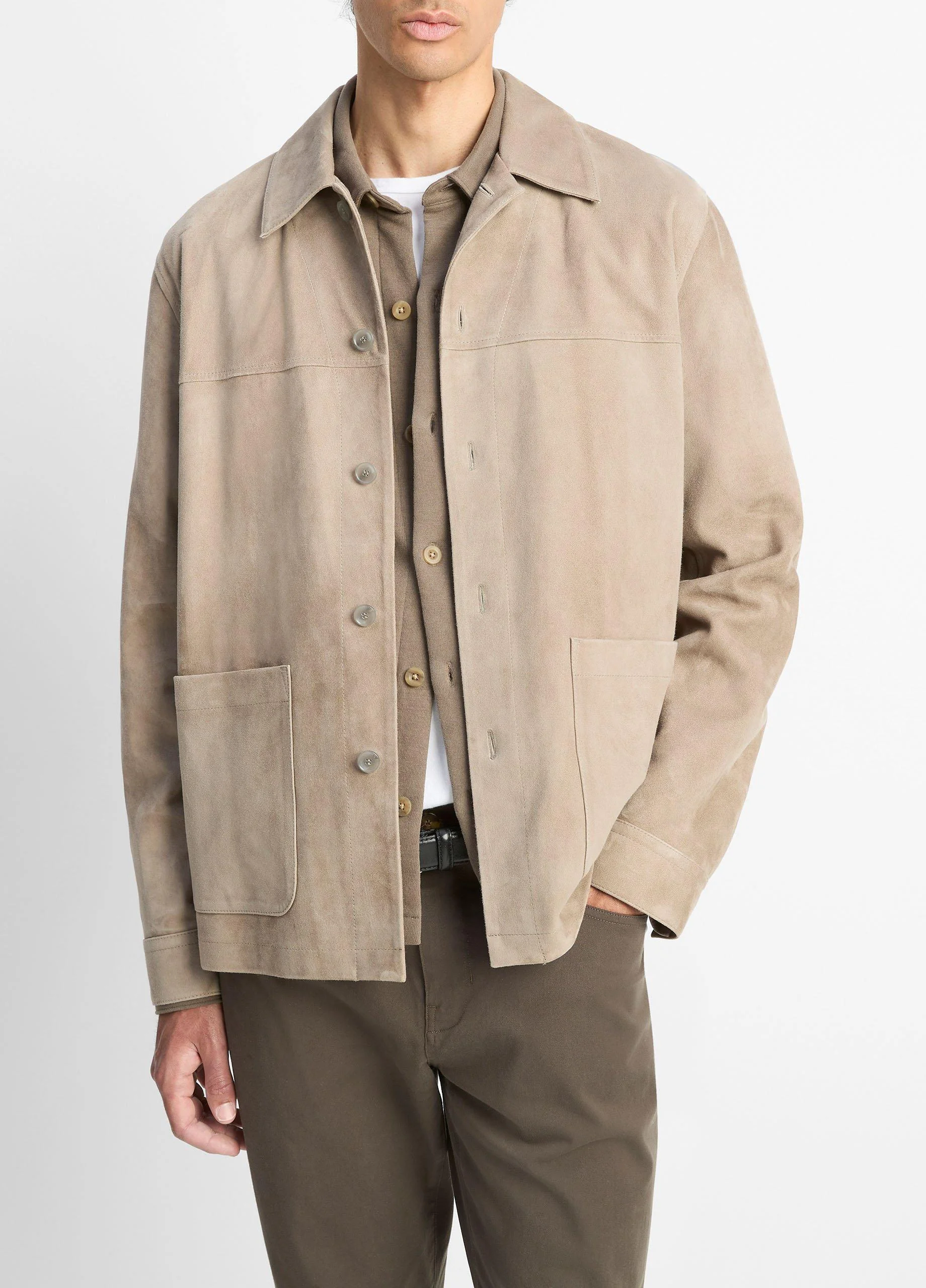 Suede Shirt Jacket - 1