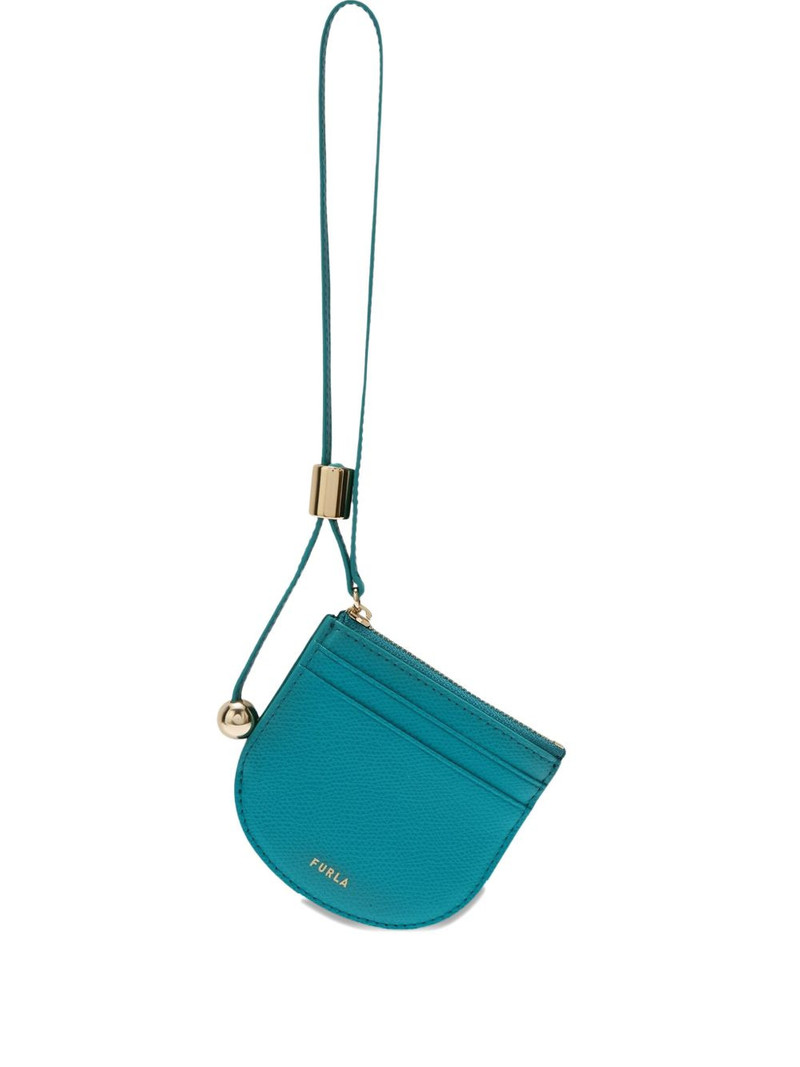 Laura zip leather card case 1