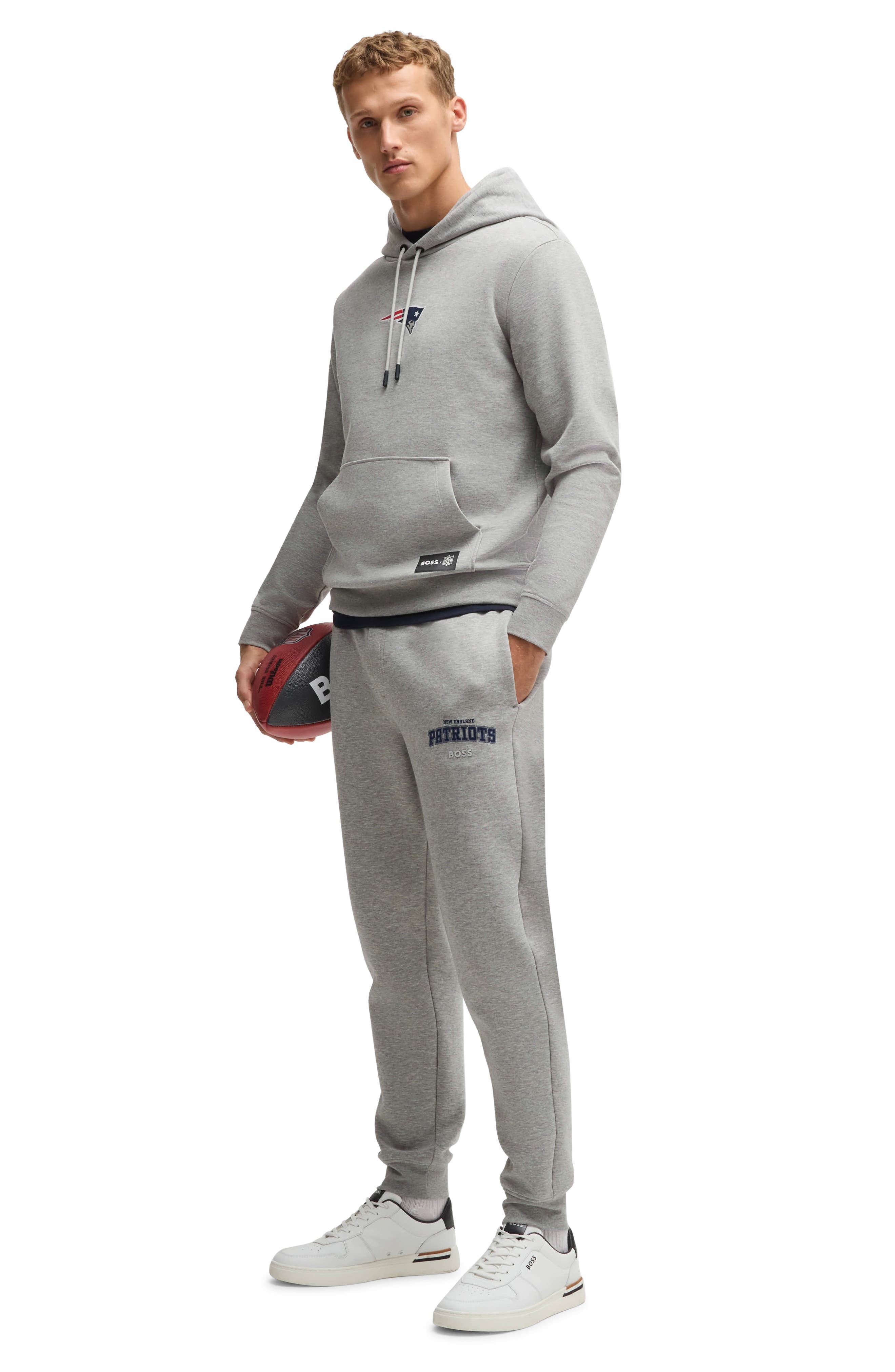BOSS x NFL Woodson Graphic Hoodie in New England Patriots at Nordstrom - 5